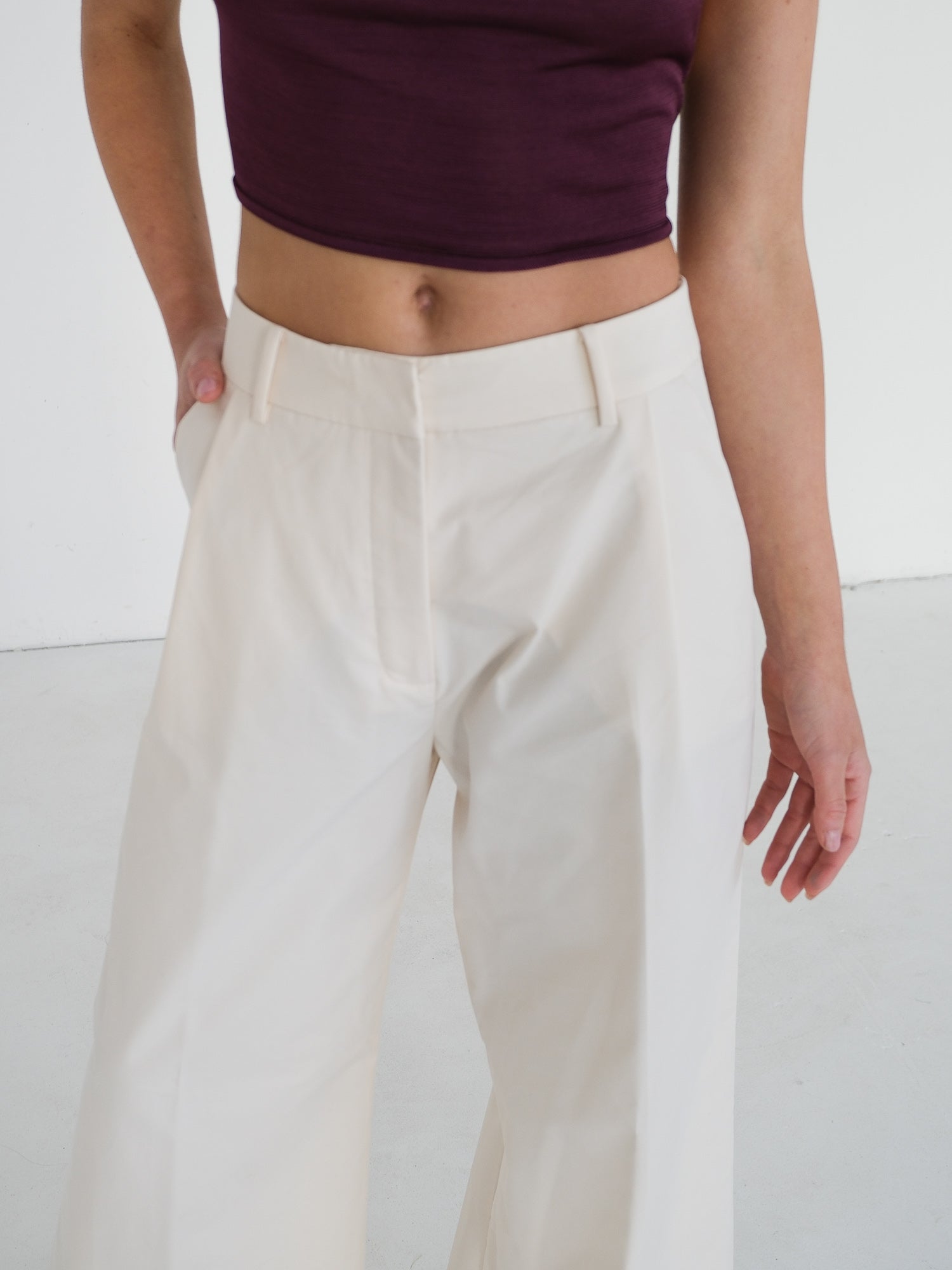 'Hubert' Cotton-Blend Pants, Size AU 8