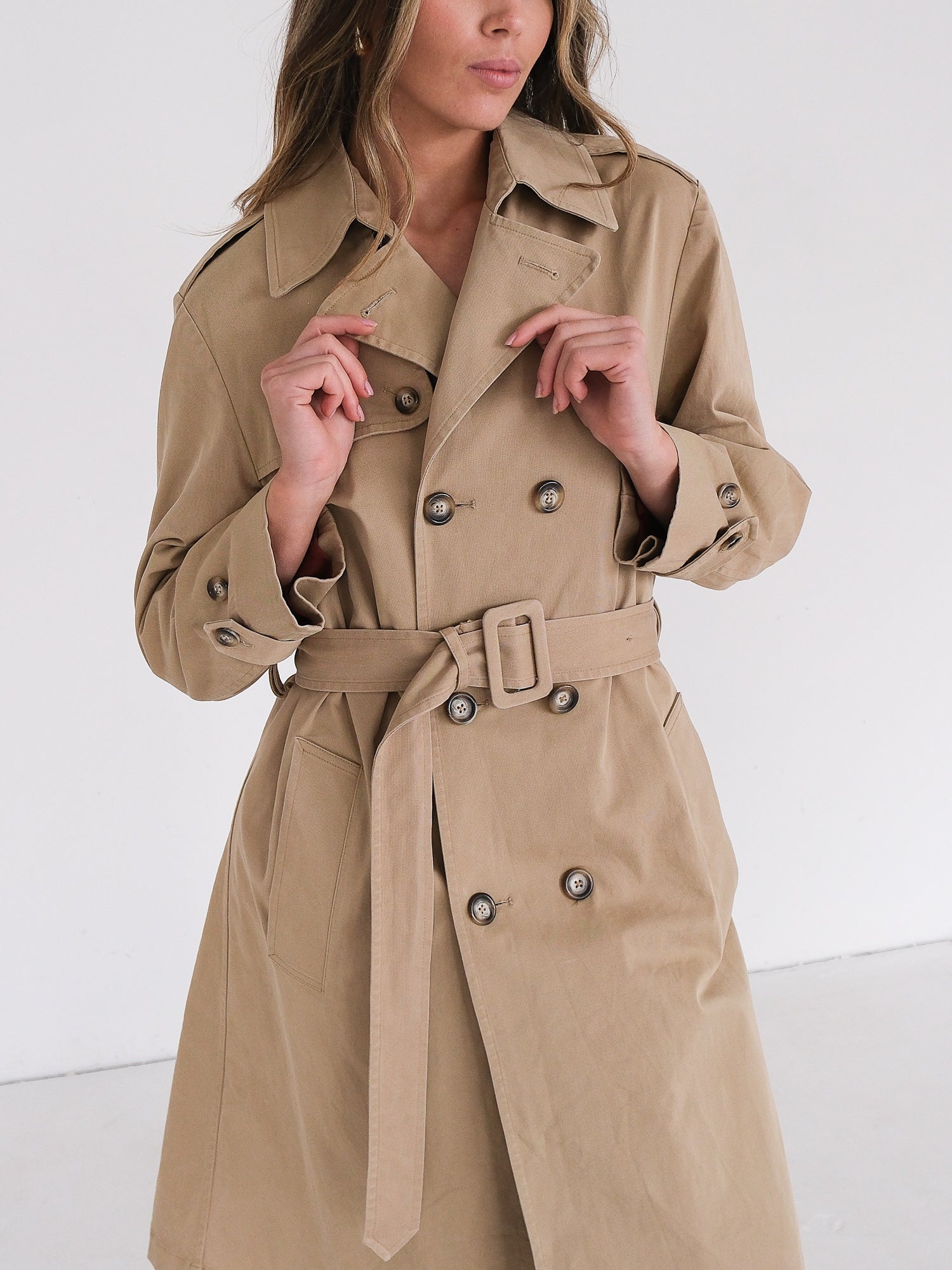 Double Breasted Trench Coat, Size M | FR 40