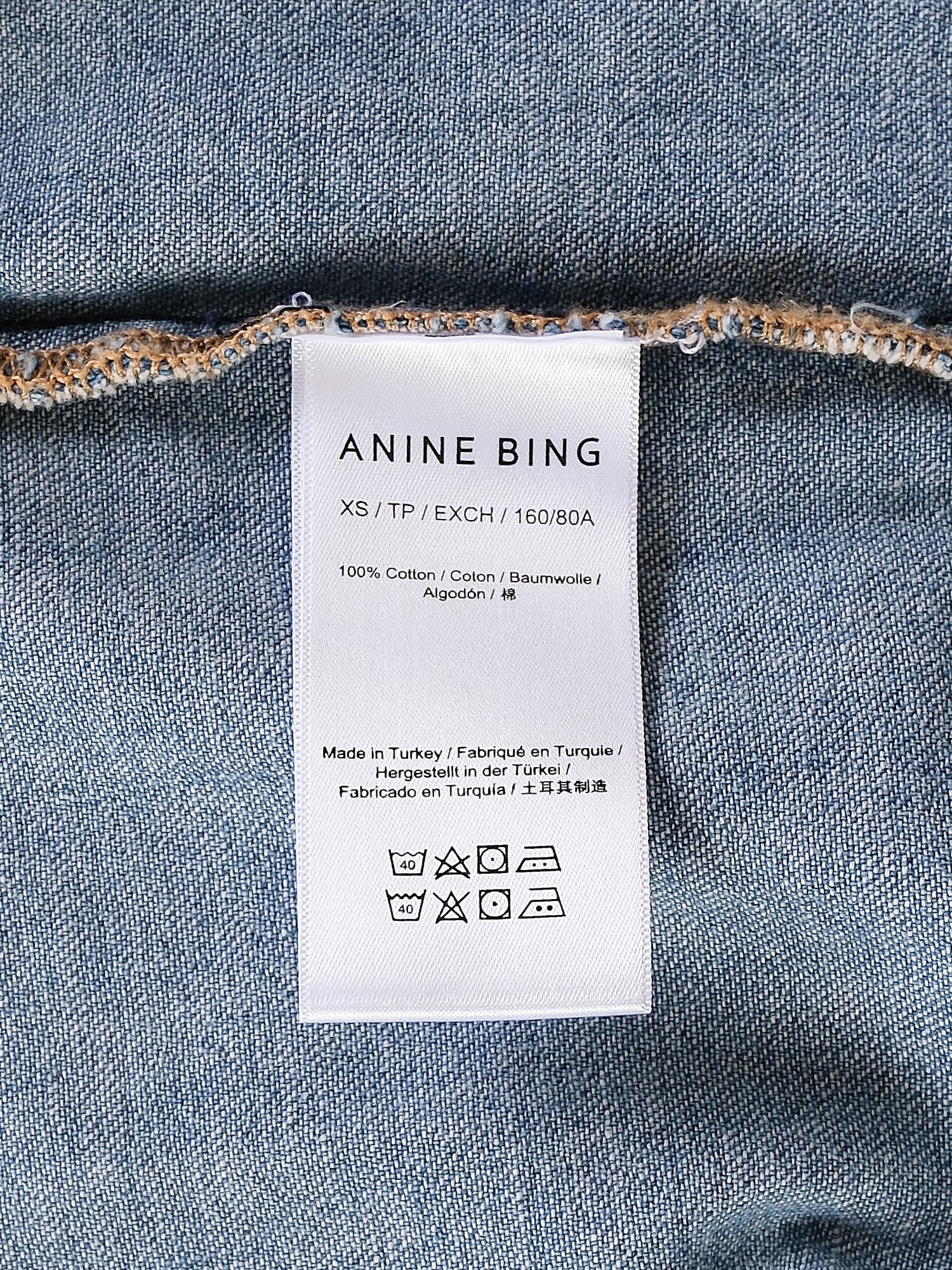 'Sloan' Oversized Denim Shirt, Size XS