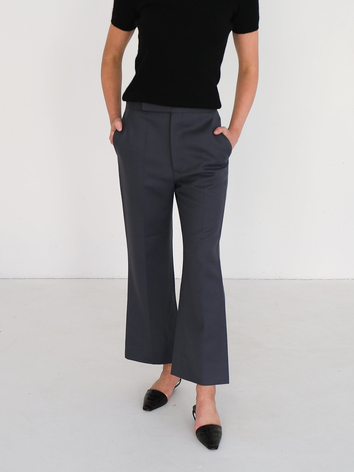 Tailored Wool Trousers, Size FR 36 | AU 8