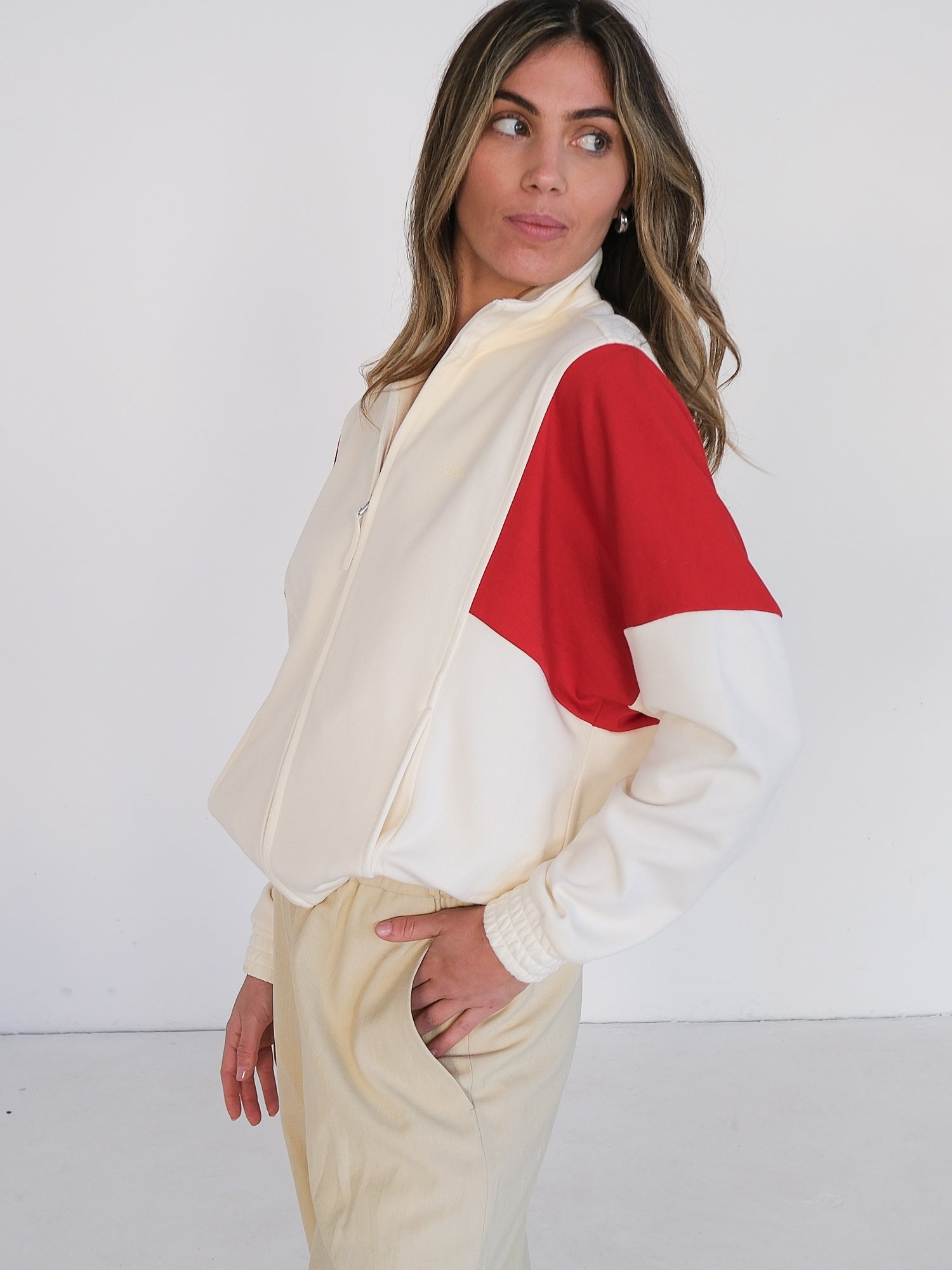 Panelled Track Jacket, Size XS