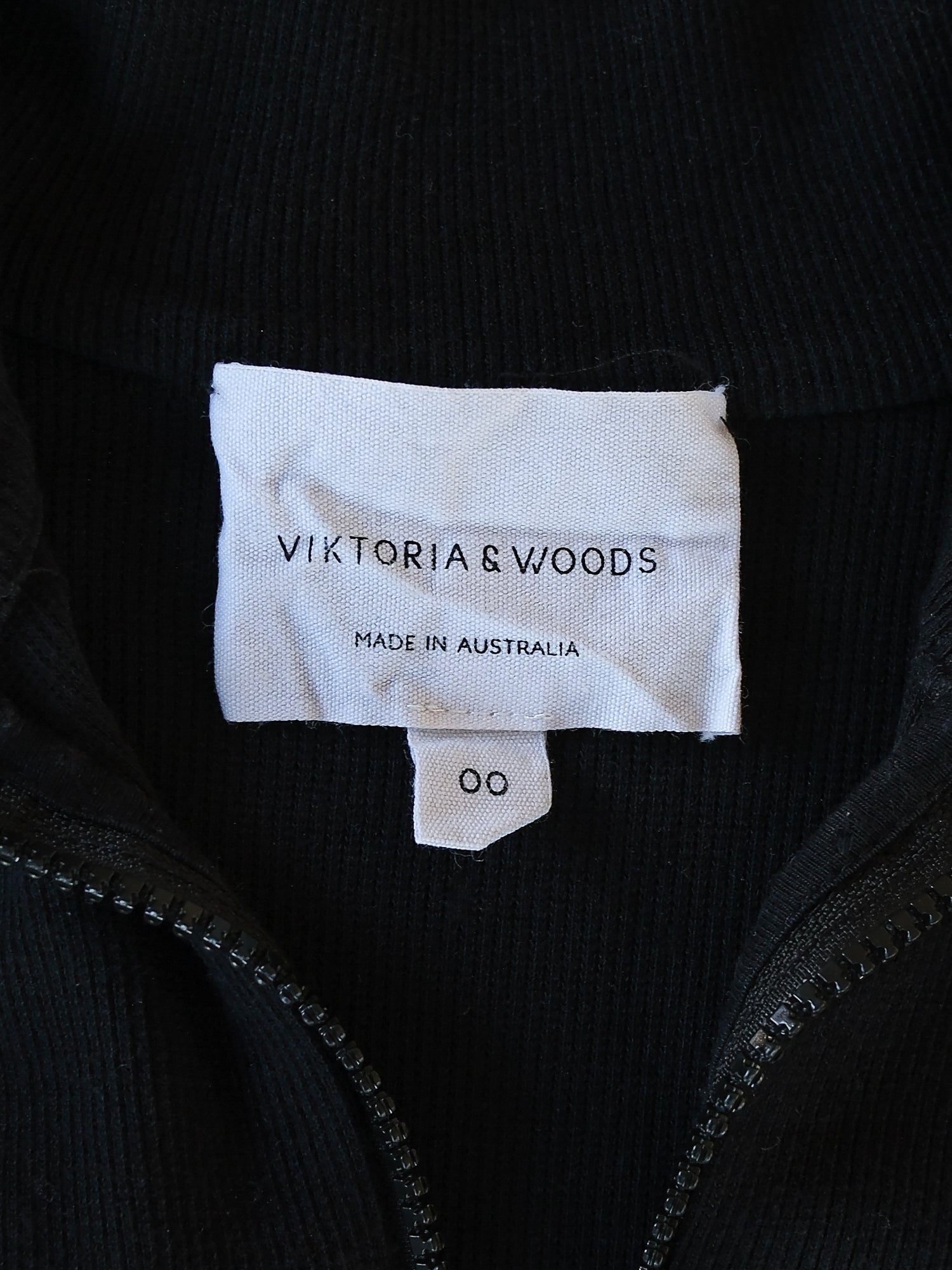 V&W Rib Longsleeve Tee, Size 00 | AU 4