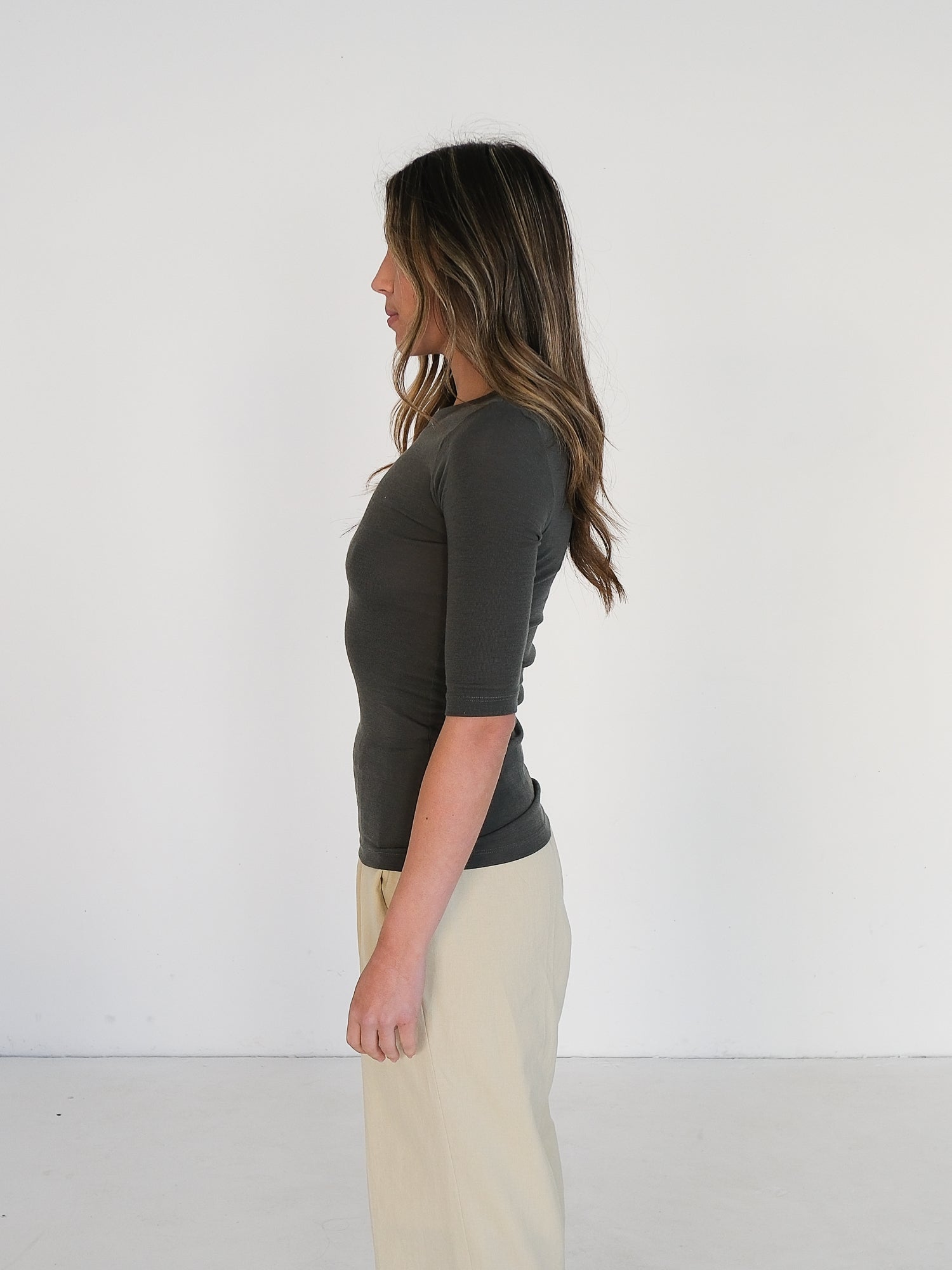 Merino Crew Neck Tee, Size 1 | AU 8
