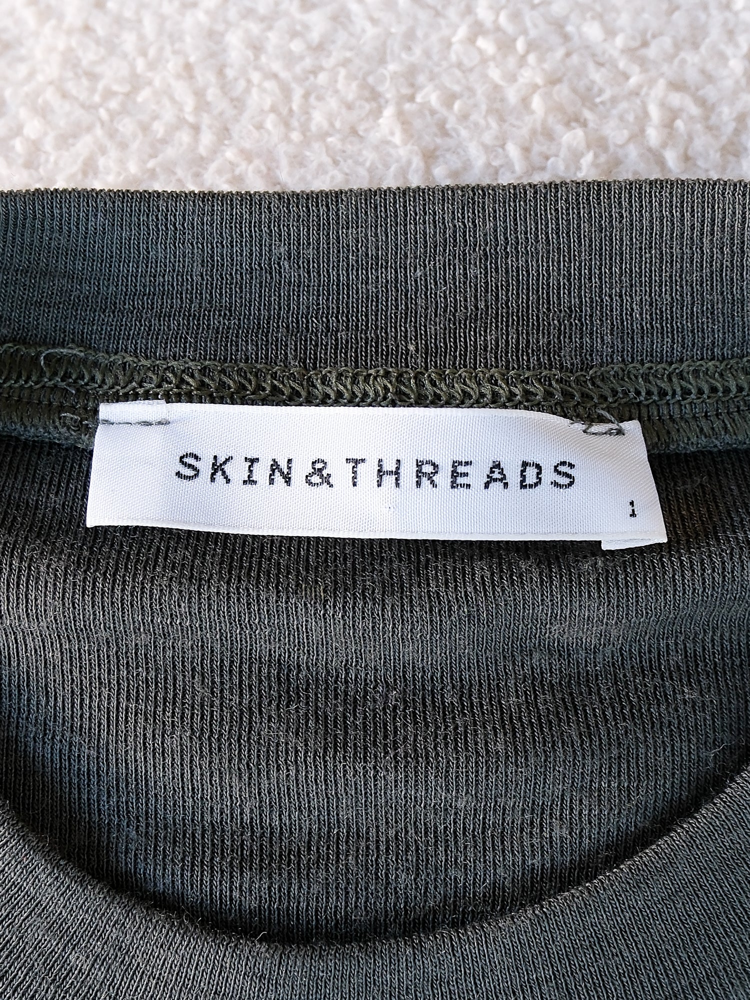 Merino Crew Neck Tee, Size 1 | AU 8