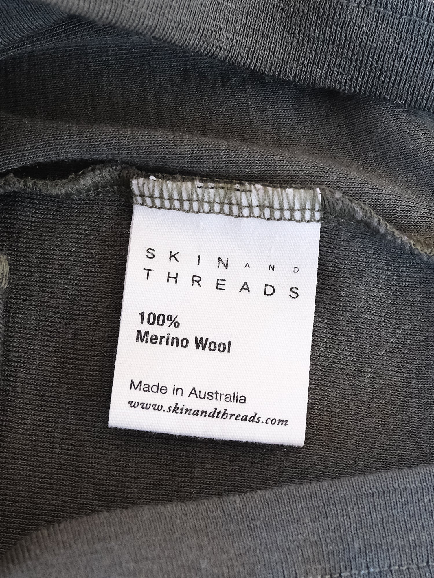 Merino Crew Neck Tee, Size 1 | AU 8