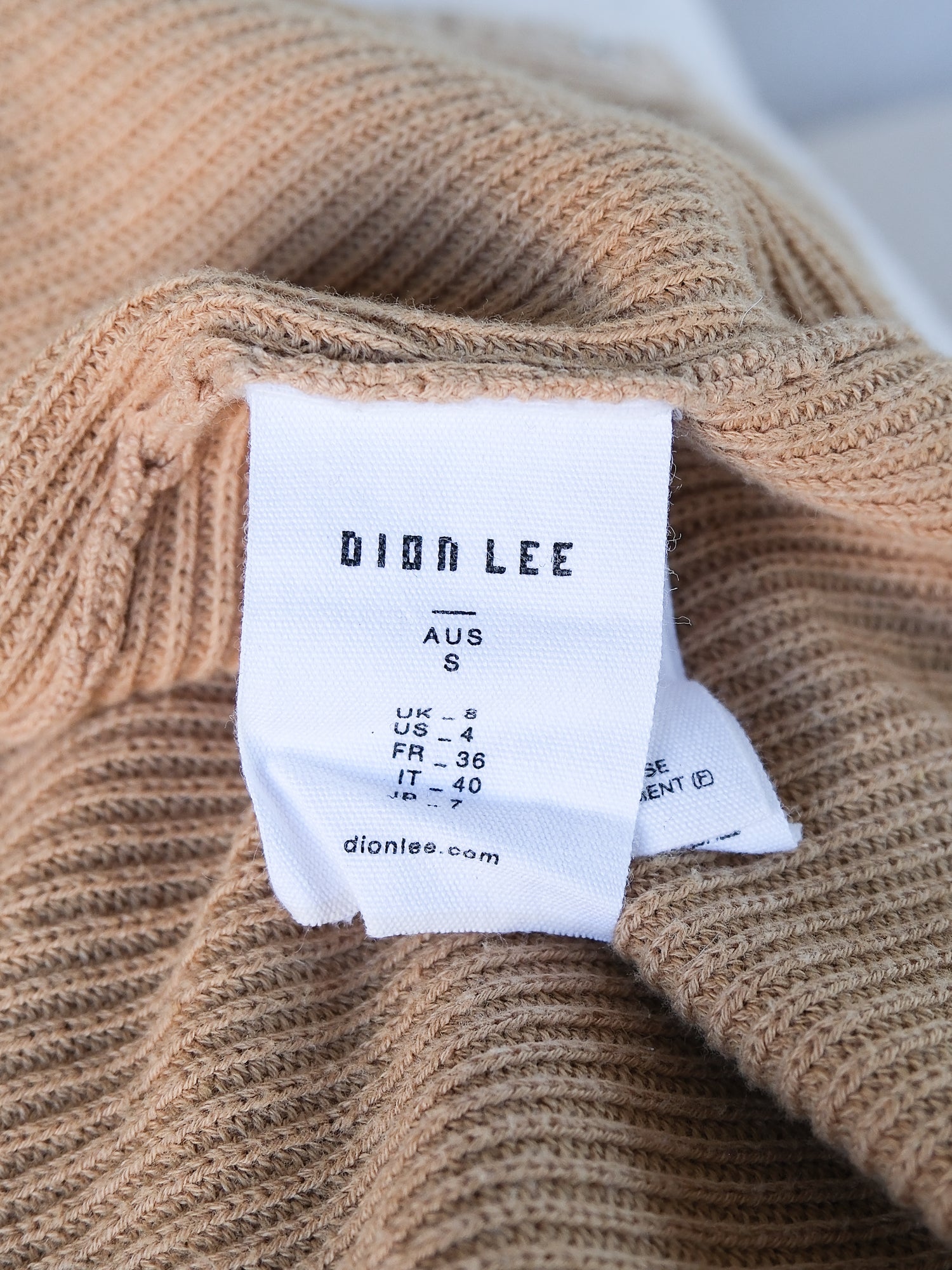 Garment-Dyed Cropped Knit Cardigan, Size S