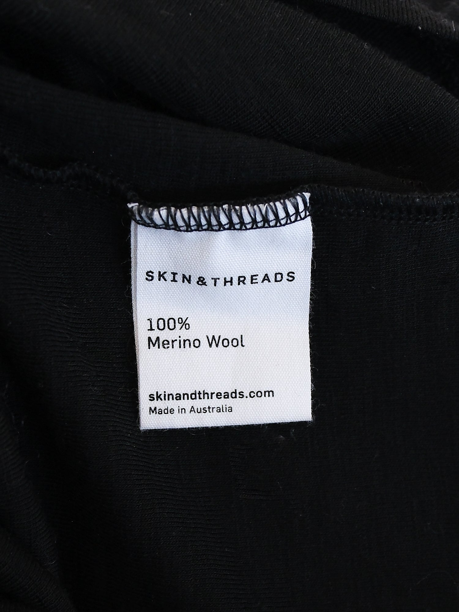 'Merino Crew' Long Sleeve Tee, Size 1 | AU 8