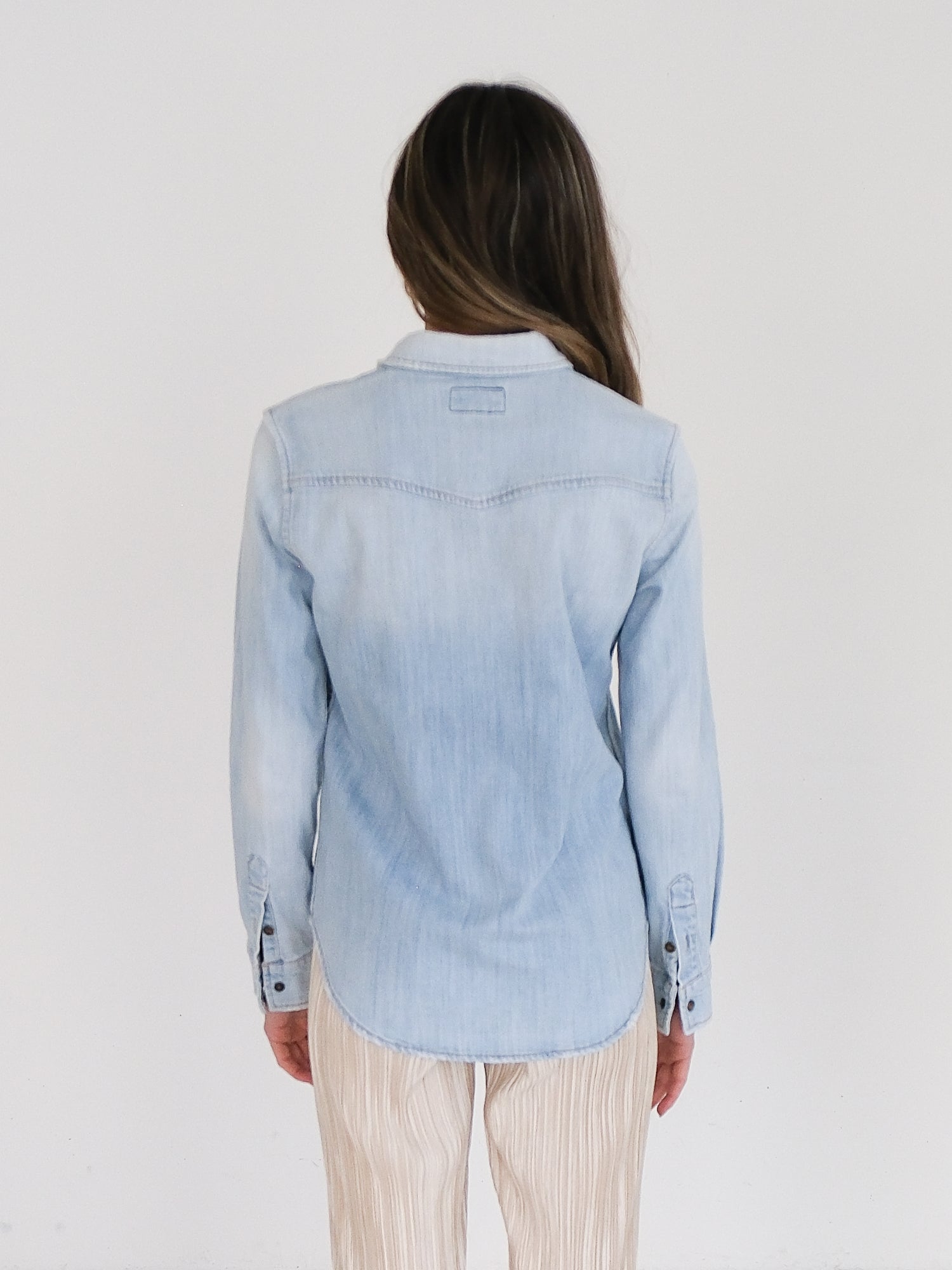 'The SoCal Western' Denim Shirt, Size 1 | AU 8