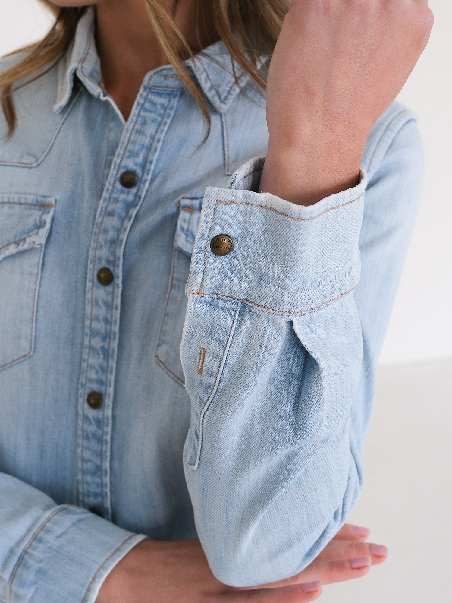 'The SoCal Western' Denim Shirt, Size 1 | AU 8