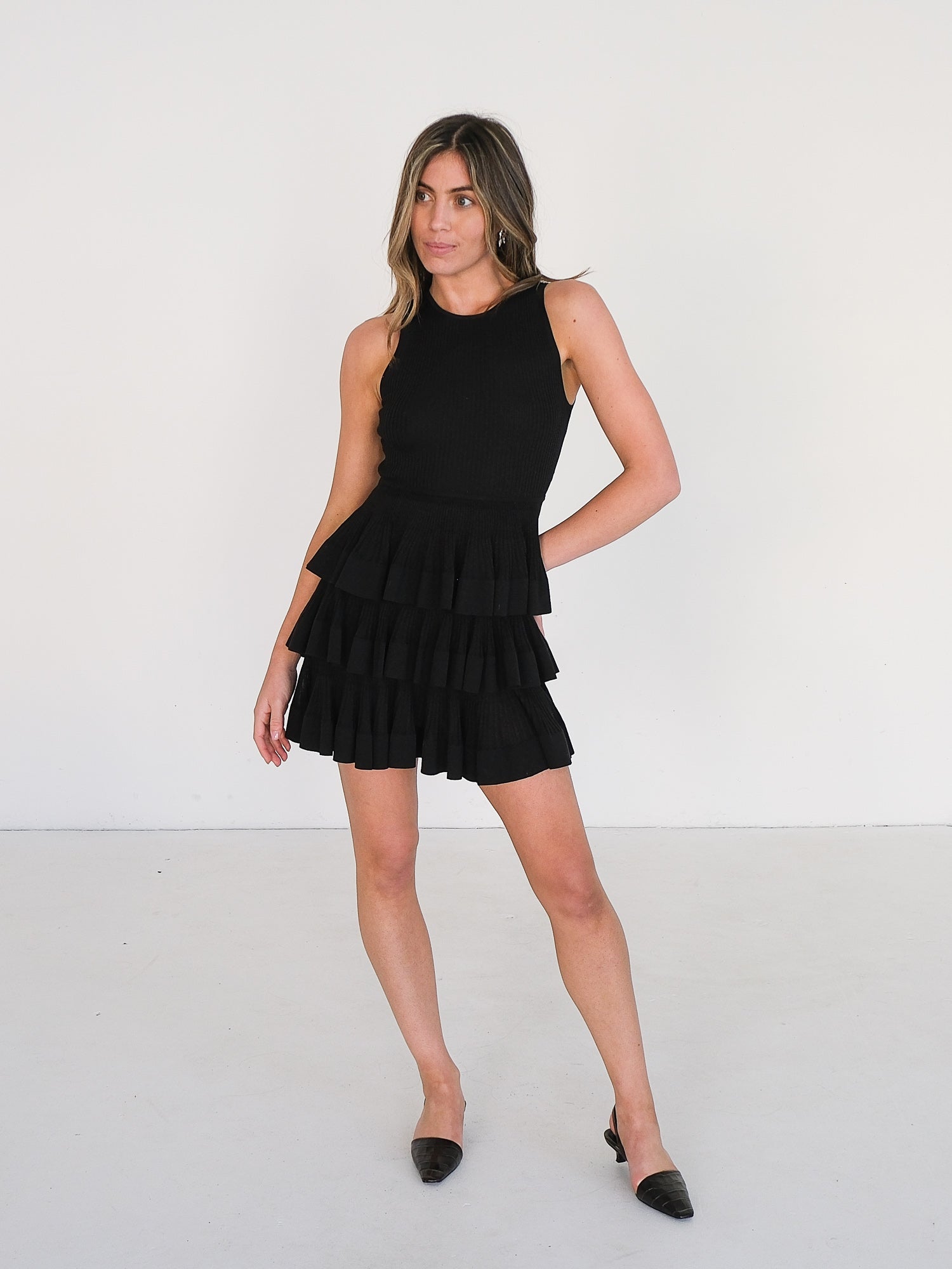 Fall 2024 'Illustration' Knit Mini Dress, Size 0P
