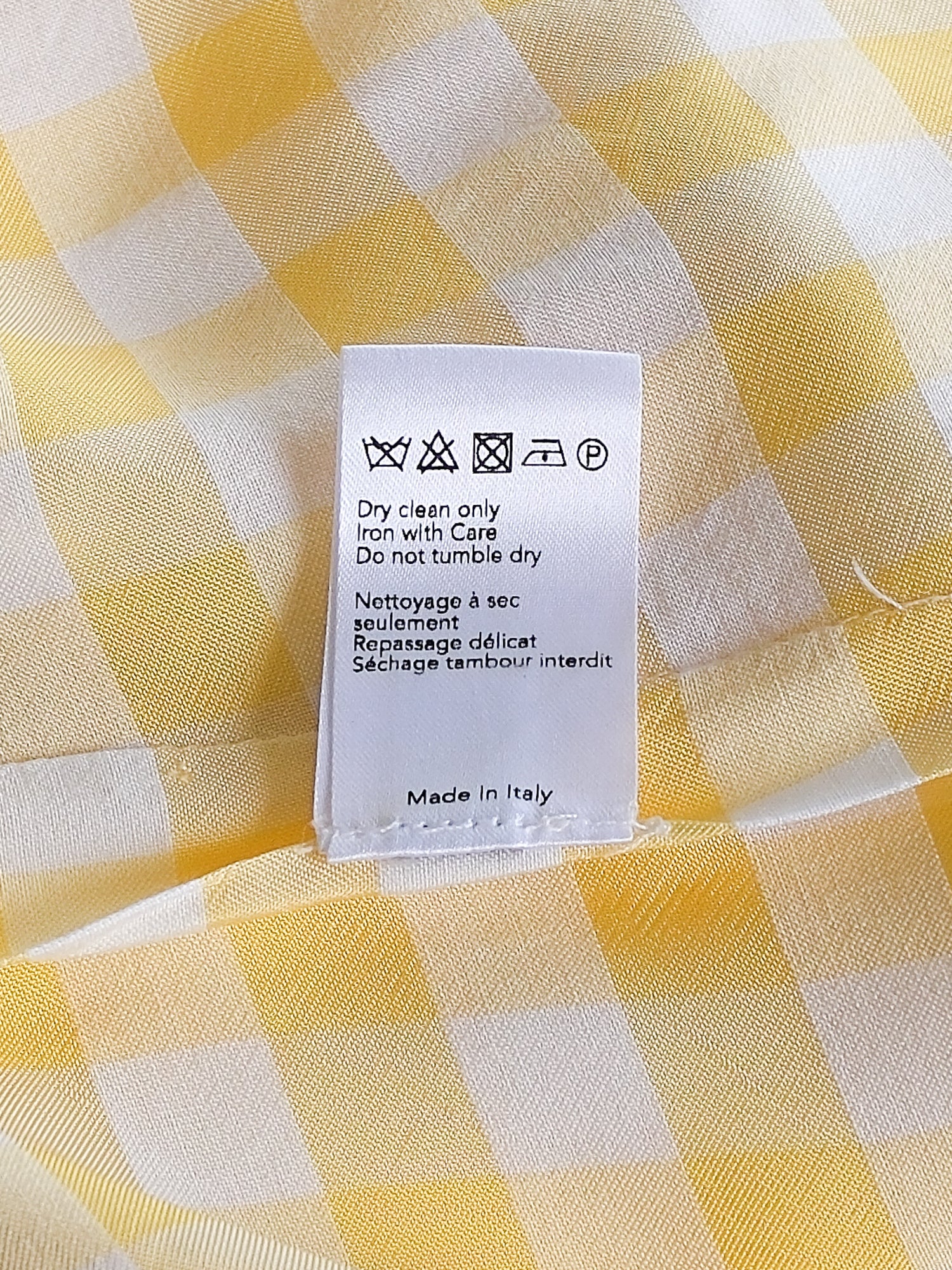 'Zadie' Gingham Jacquard Midi Dress, Size AU 8