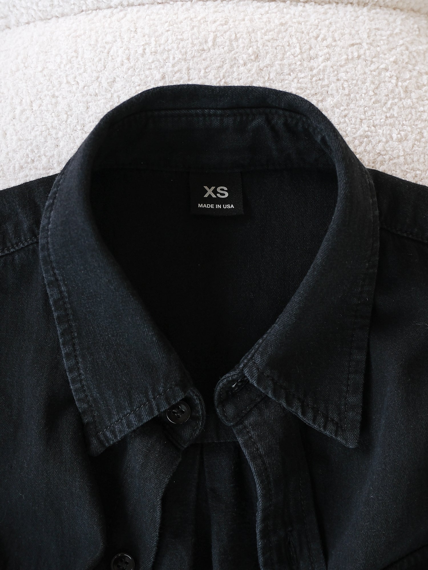 Cotton Denim Shirt, Size XS