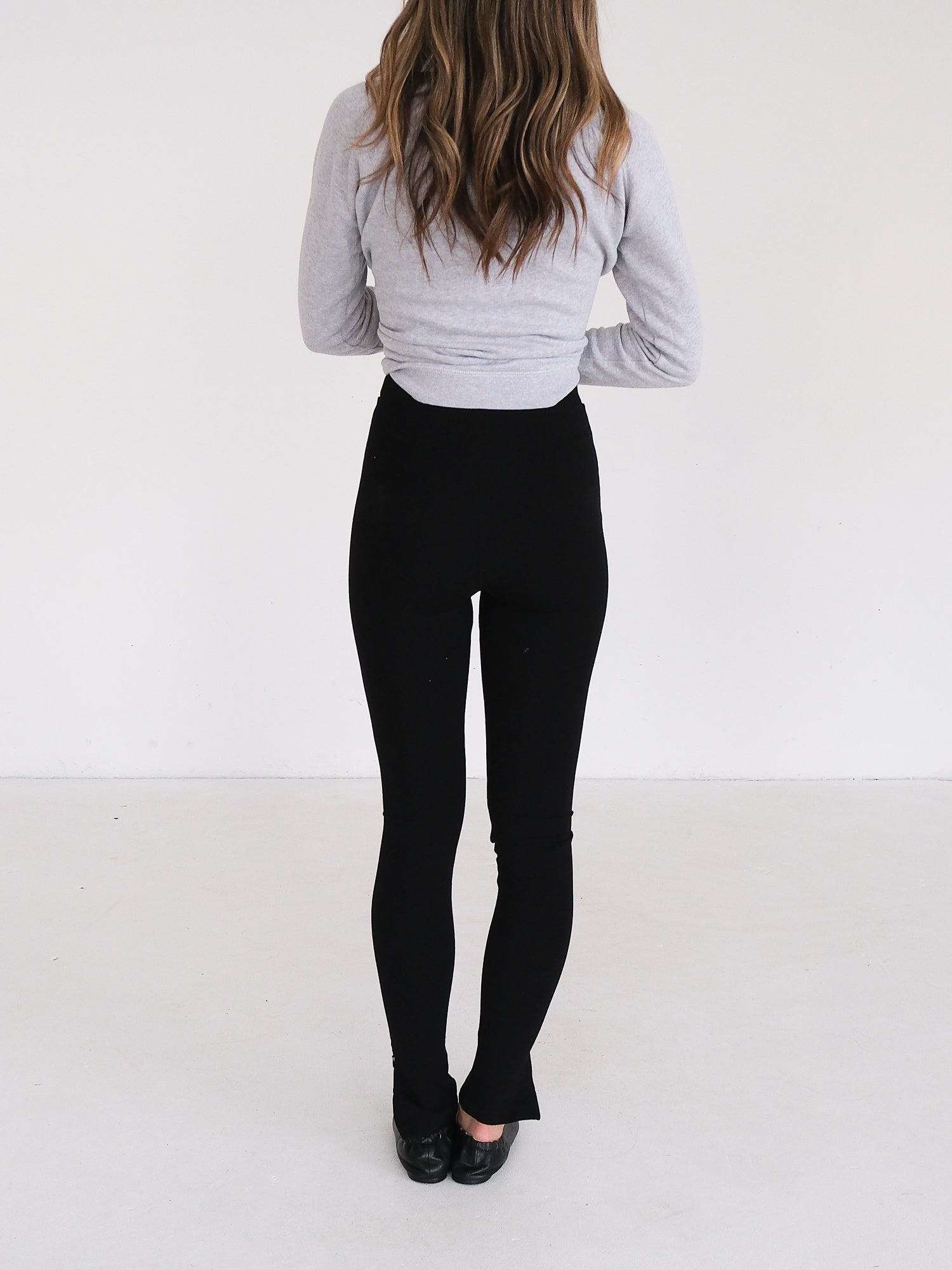'Cork' Stretch-Jersey Zip Leggings, Size XS