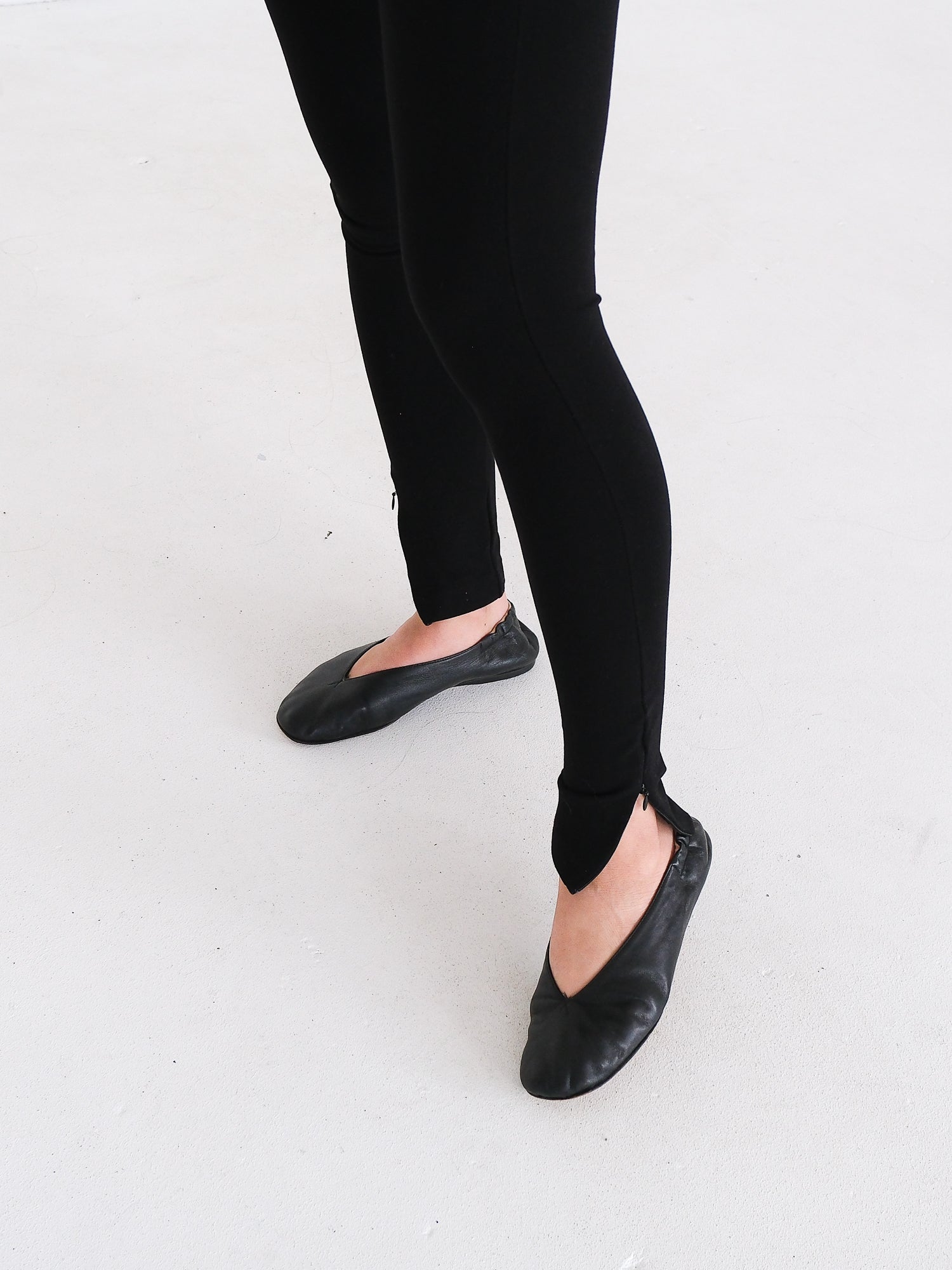'Cork' Stretch-Jersey Zip Leggings, Size XS