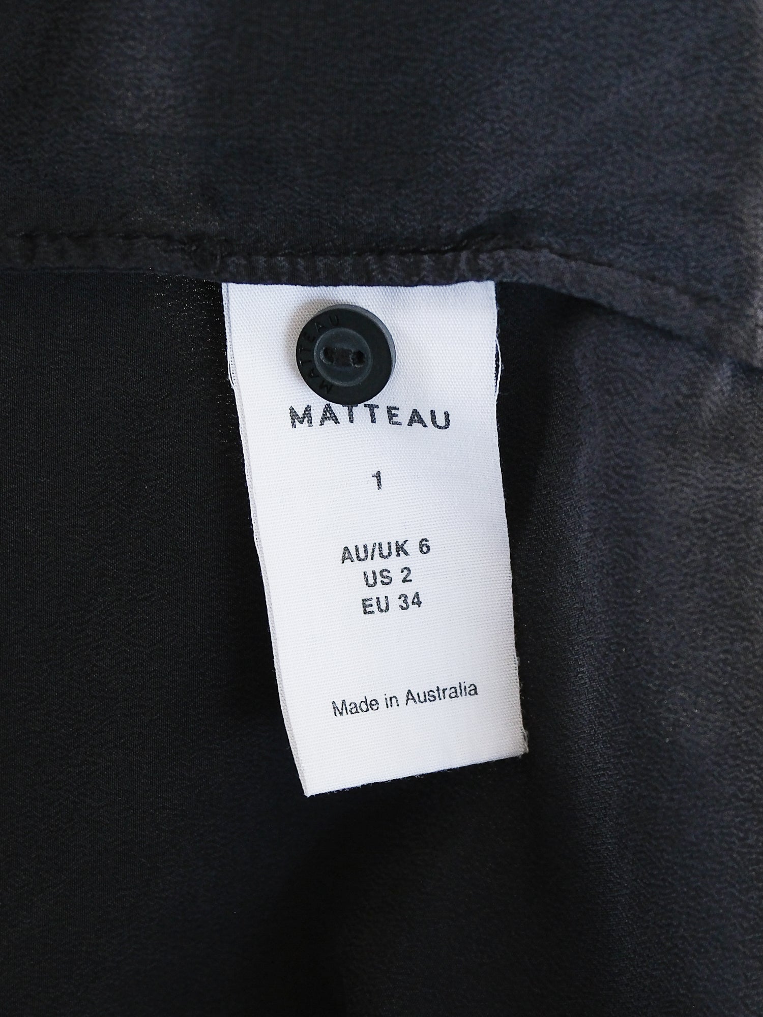 Silk Short Sleeve Shirt, Size 1 | AU 6