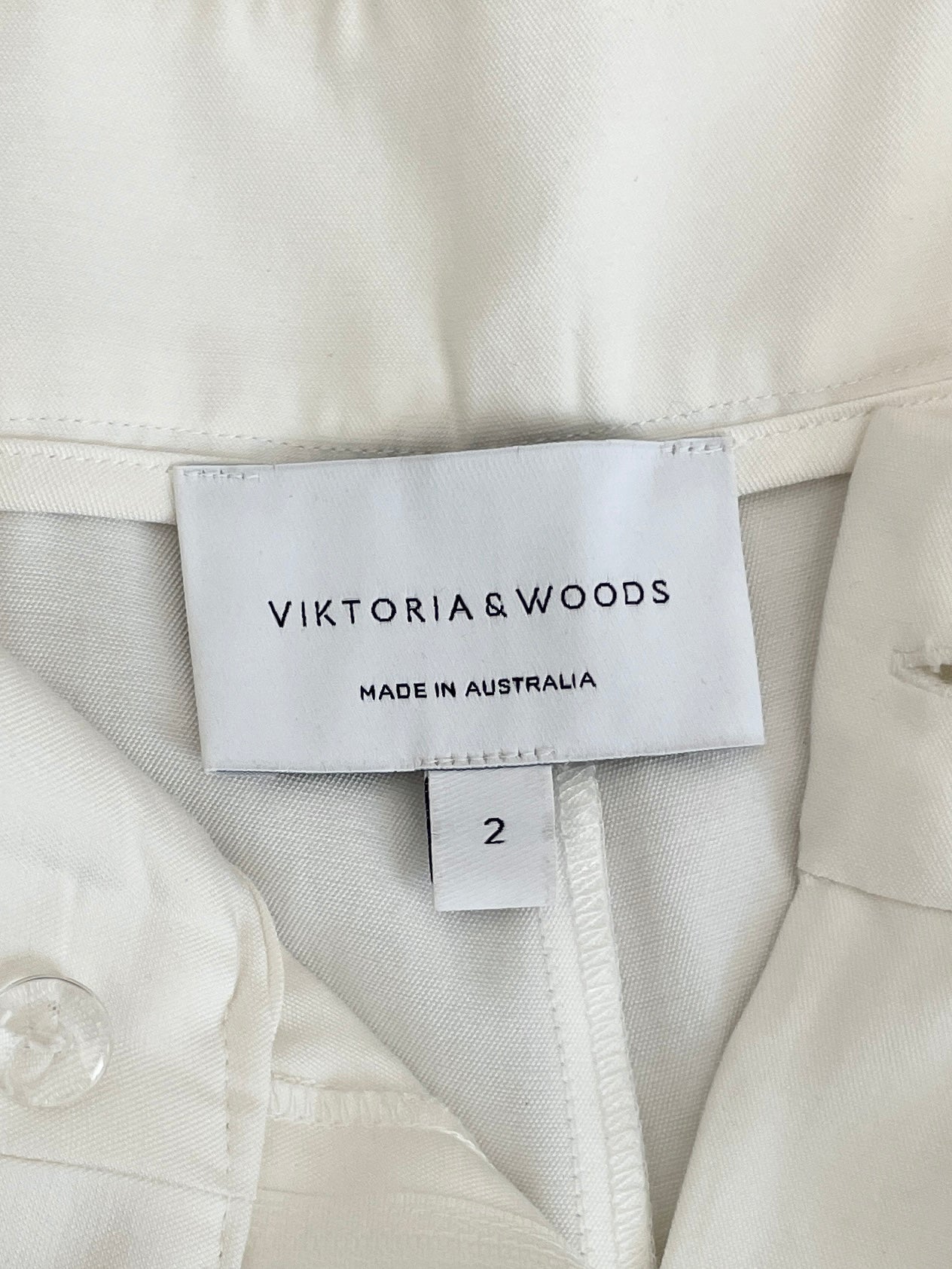 Wide Leg Belted Trousers, Size 2 | AU 10