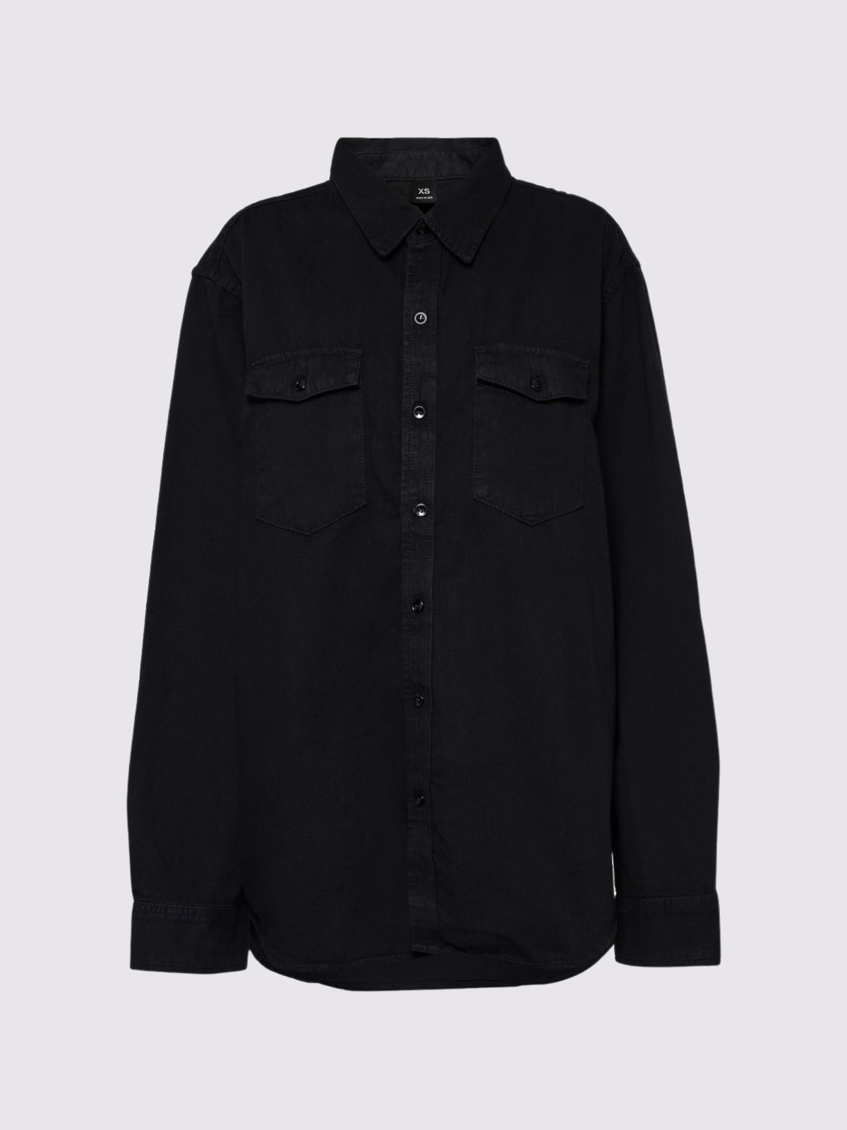 Cotton Denim Shirt, Size XS