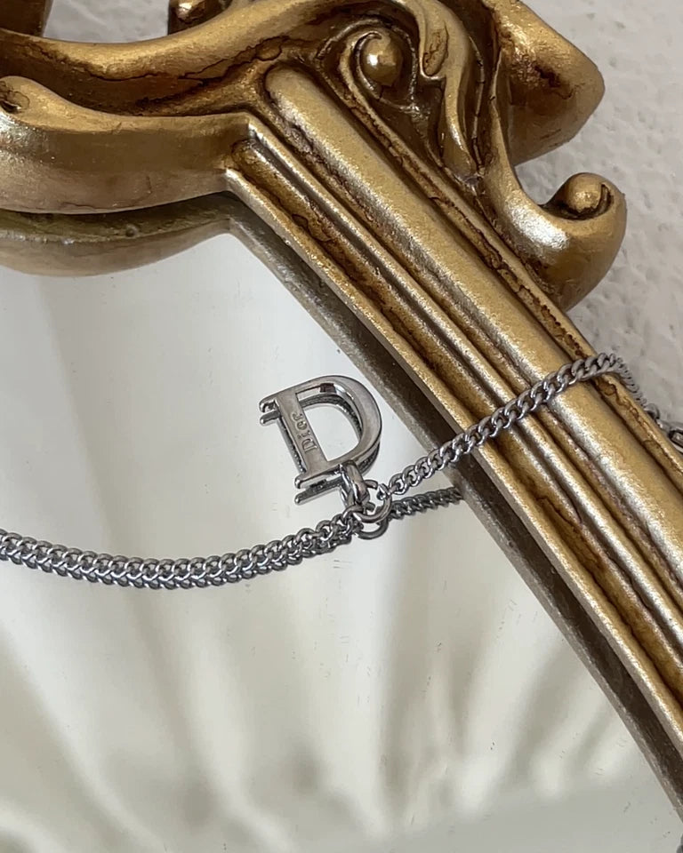 D.I.O.R. 2010 Letter Charm Necklace