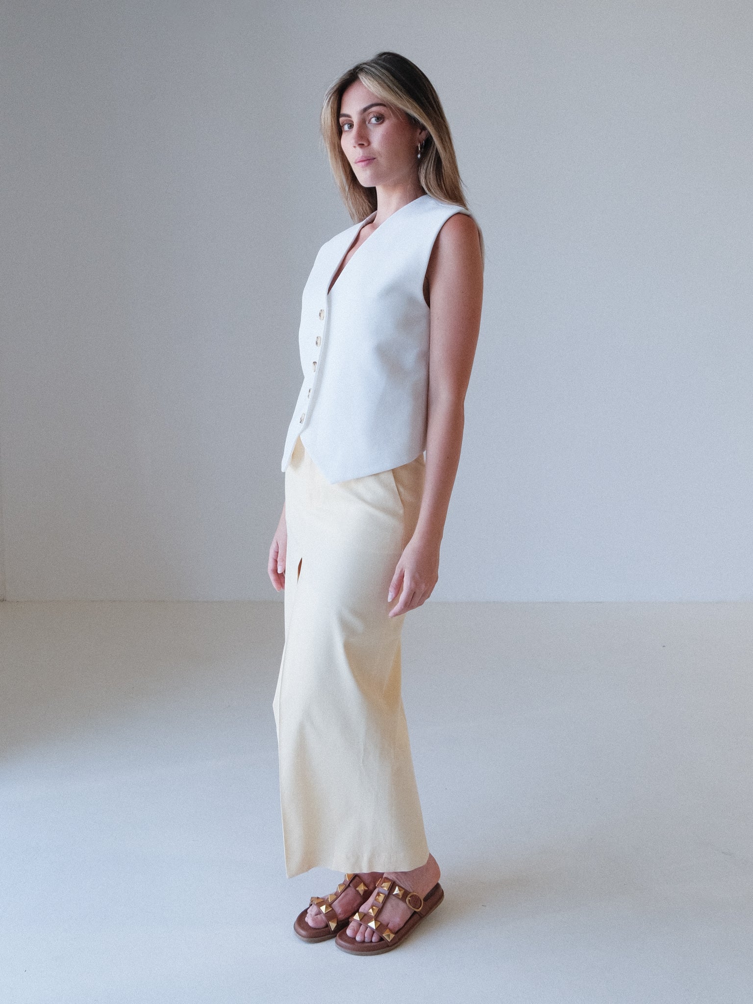 'Madrid' Sleeveless Vest, Size AU 6