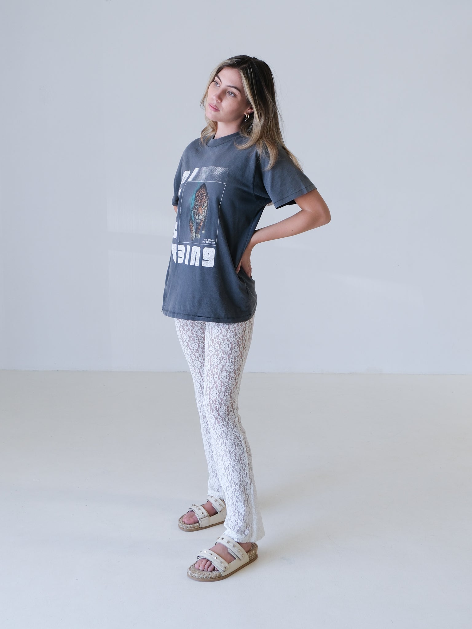 'Wild Cat' Graphic Tee, Size S