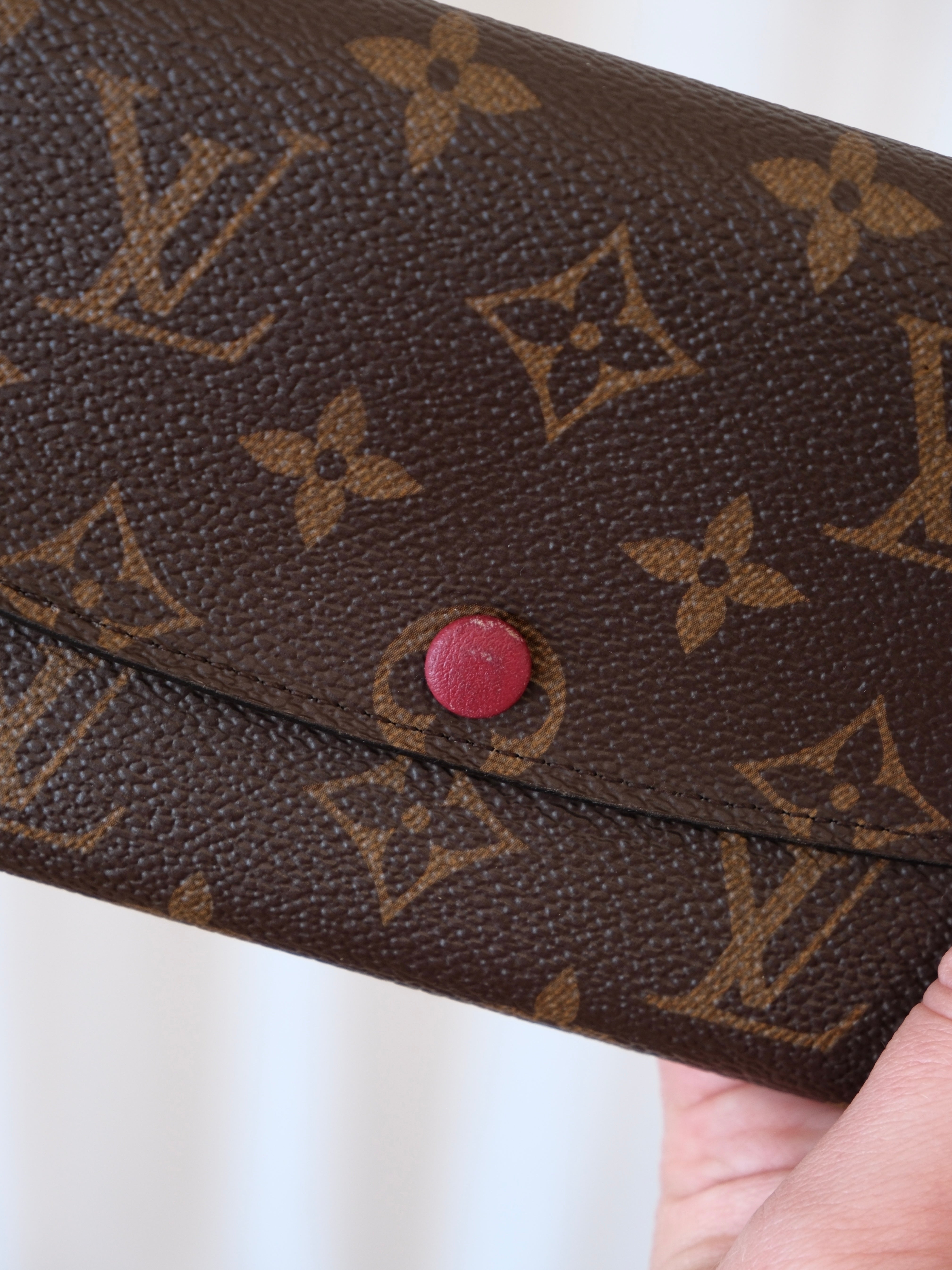 'Emilie' Monogram Canvas Wallet
