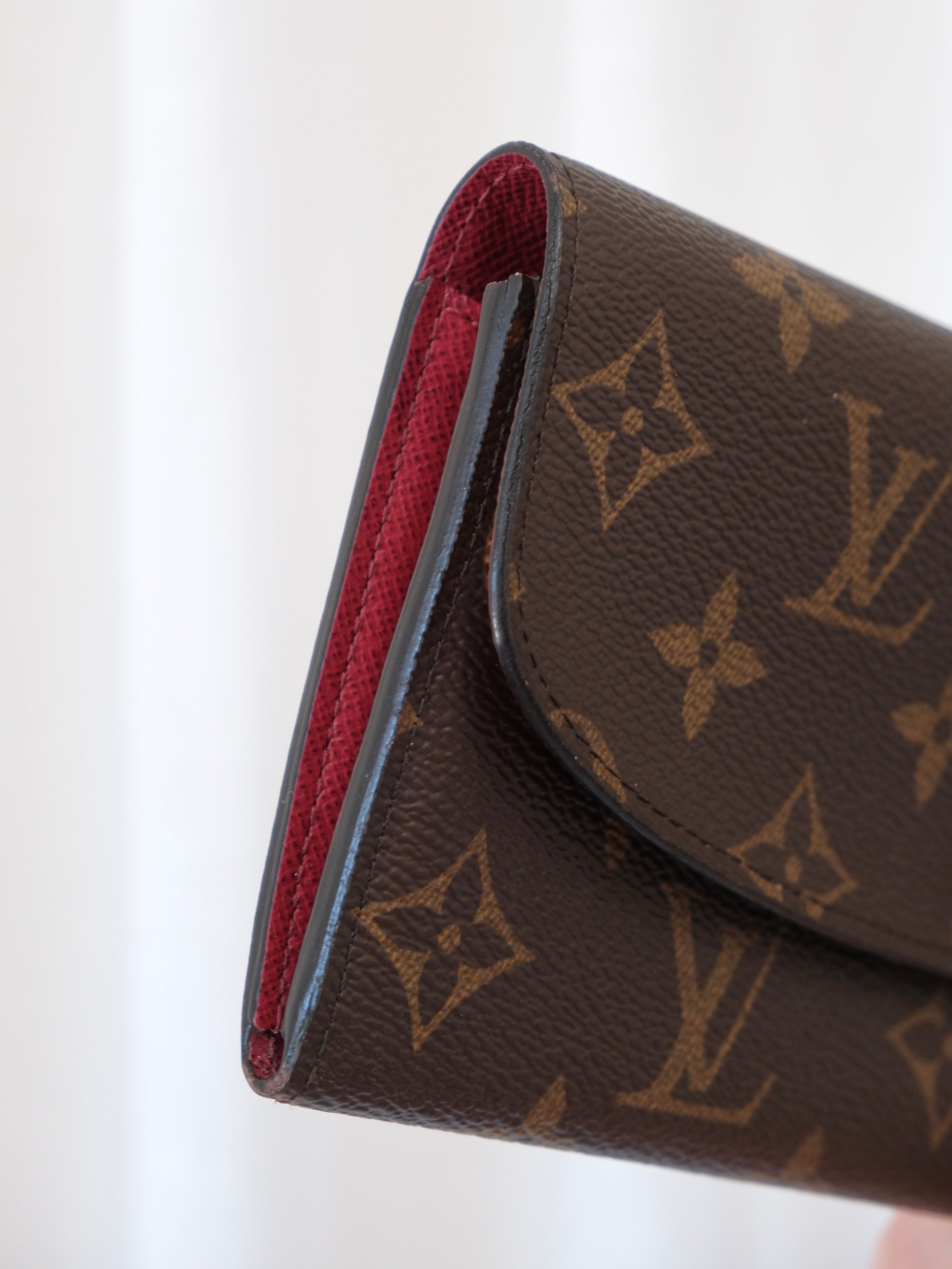 'Emilie' Monogram Canvas Wallet
