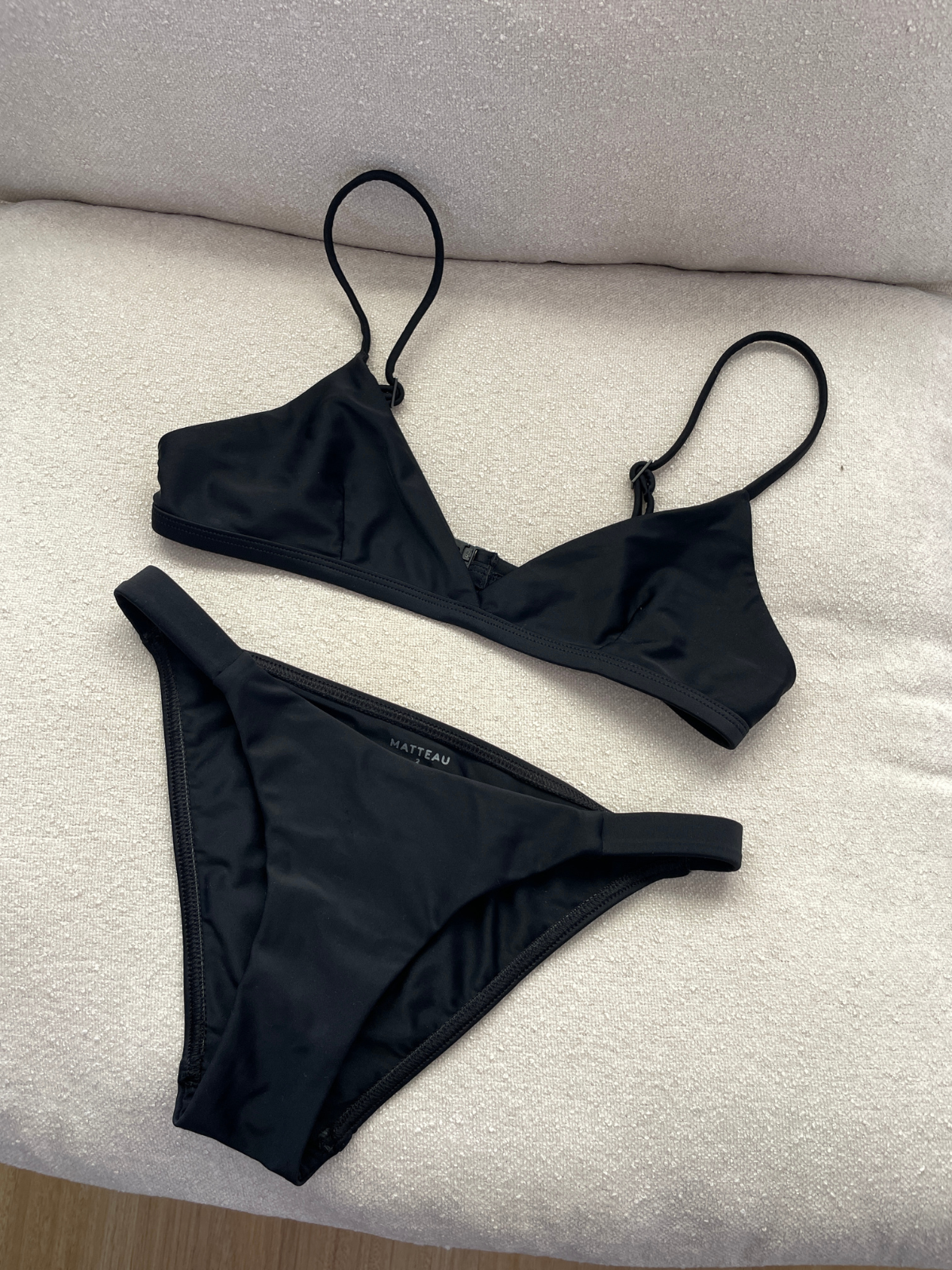 Tri Crop Top + Classic Brief Bikini Set, Size 2 | AU 8