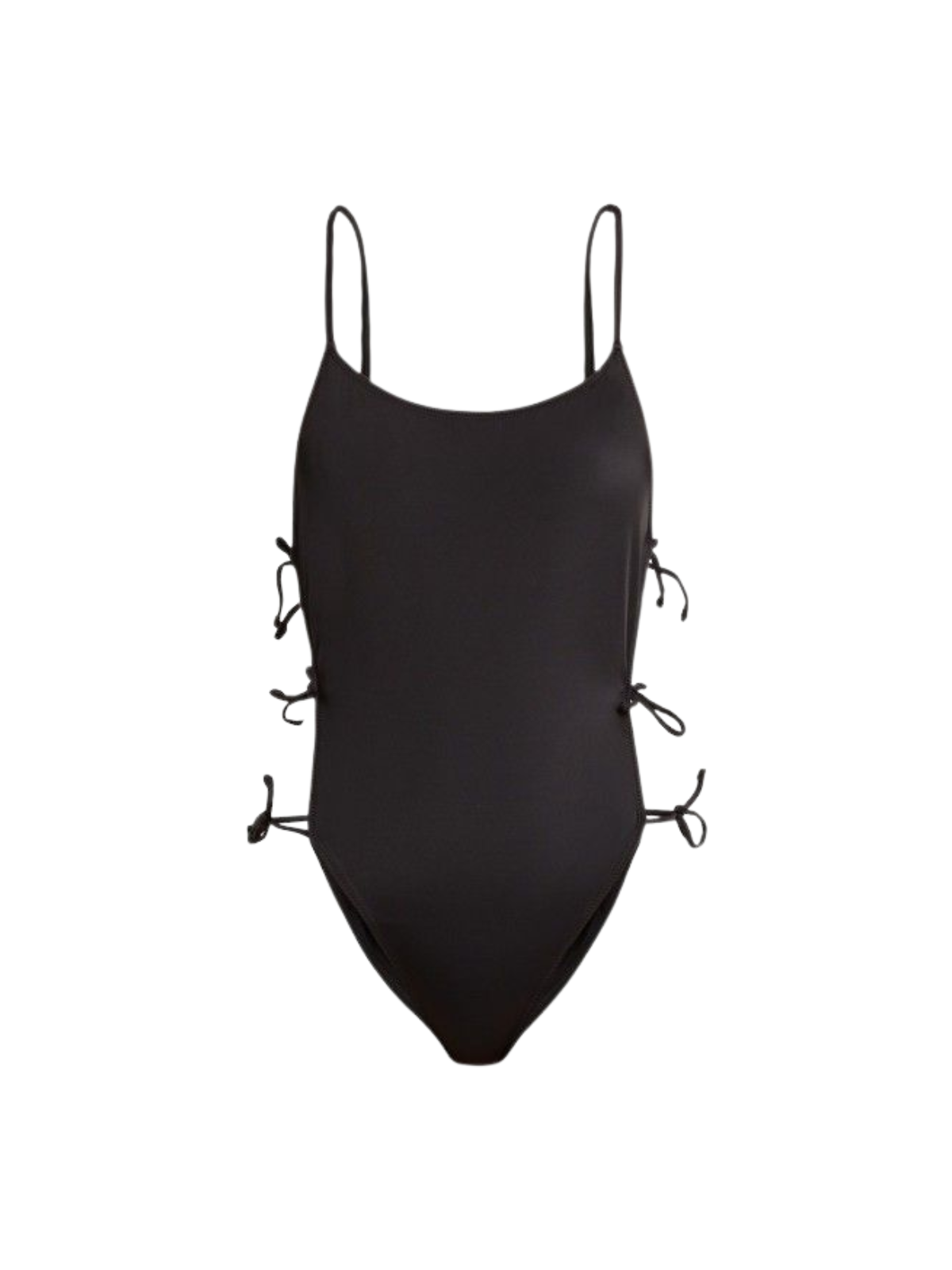 'Lily' Tie Side One-Piece Swimsuit, Size S