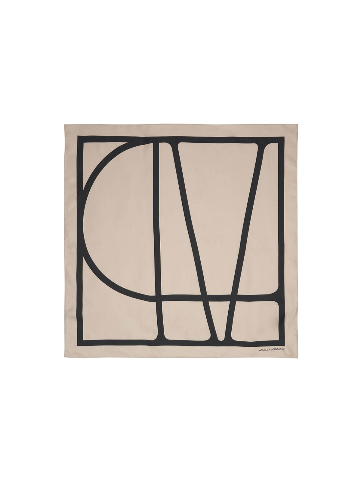 Monogram Printed Silk Scarf