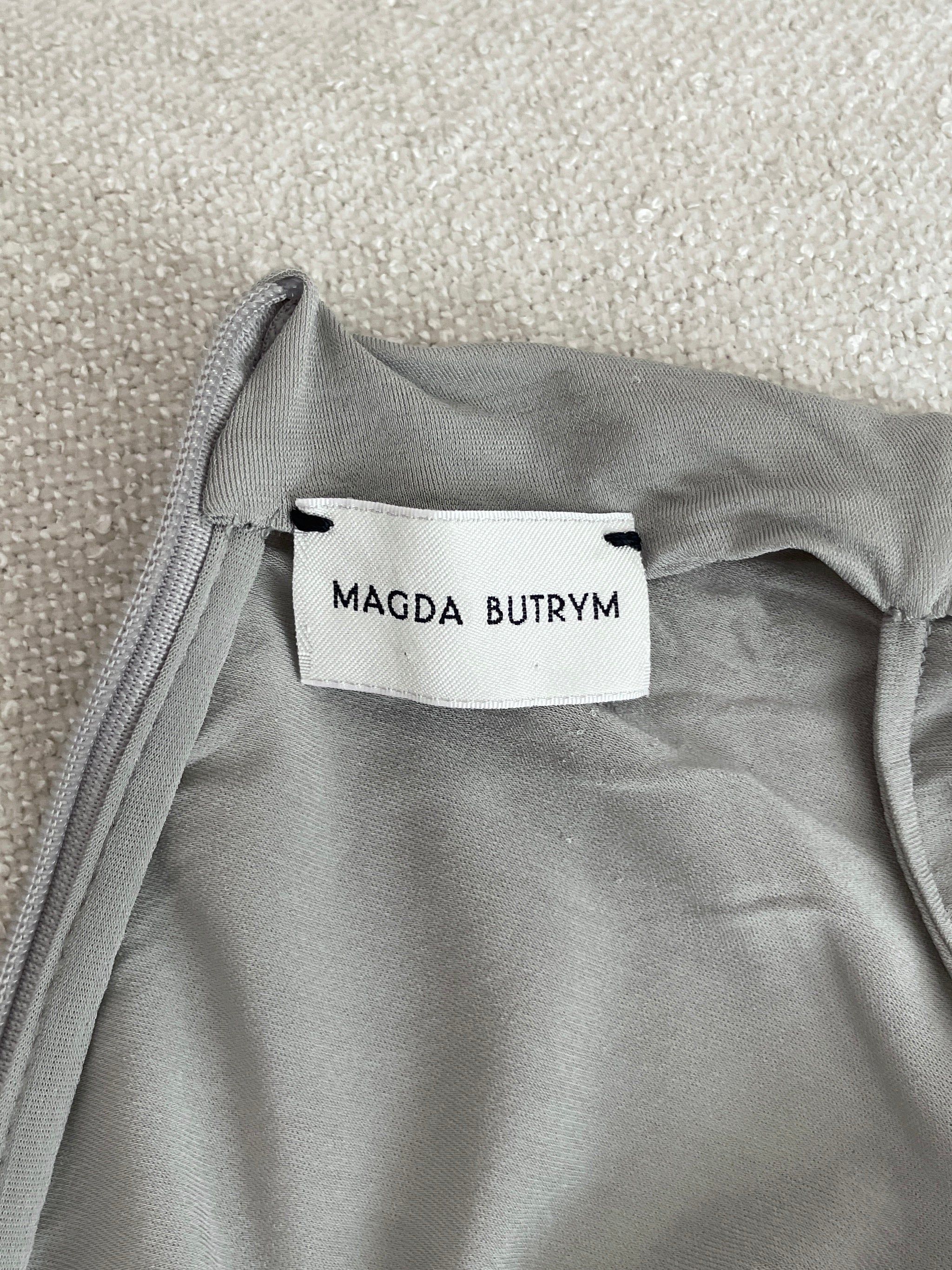 Appliqué Ruched Jersey Mini Dress, Size AU 6