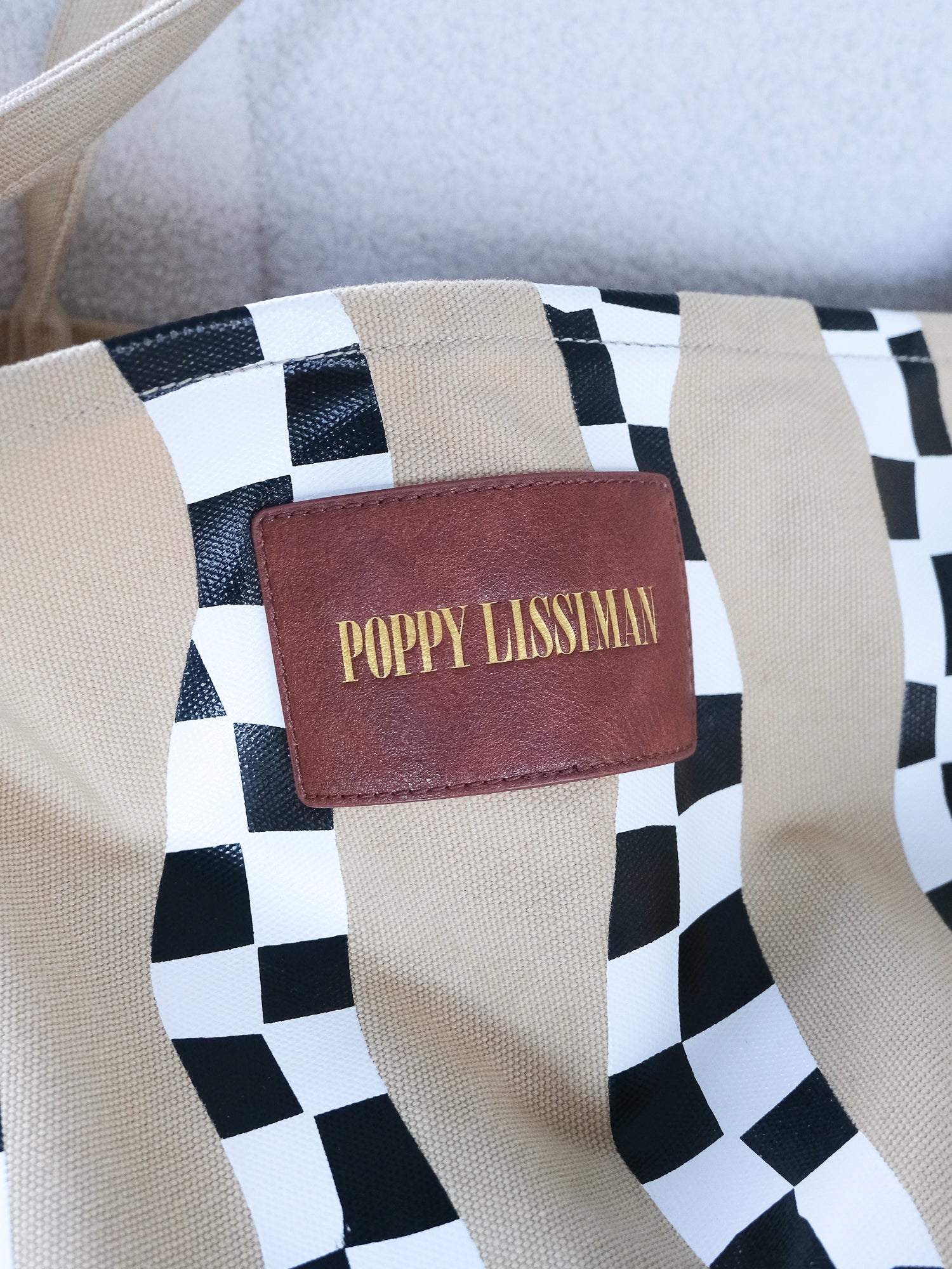 'Polanco' Taxi Squiggle Sand Tote Bag