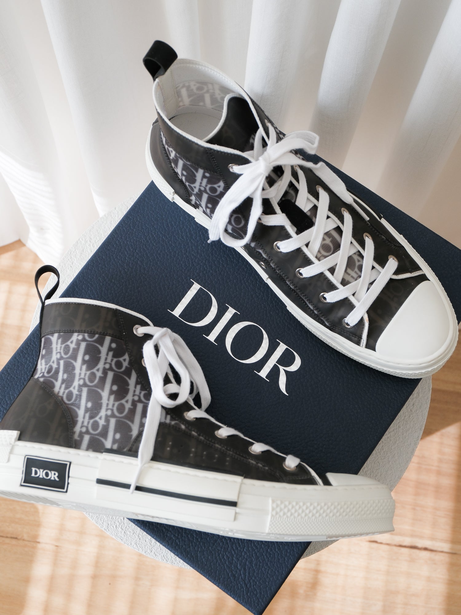 'B23 League' Oblique Canvas Sneakers, Size EU 45 | AU 12
