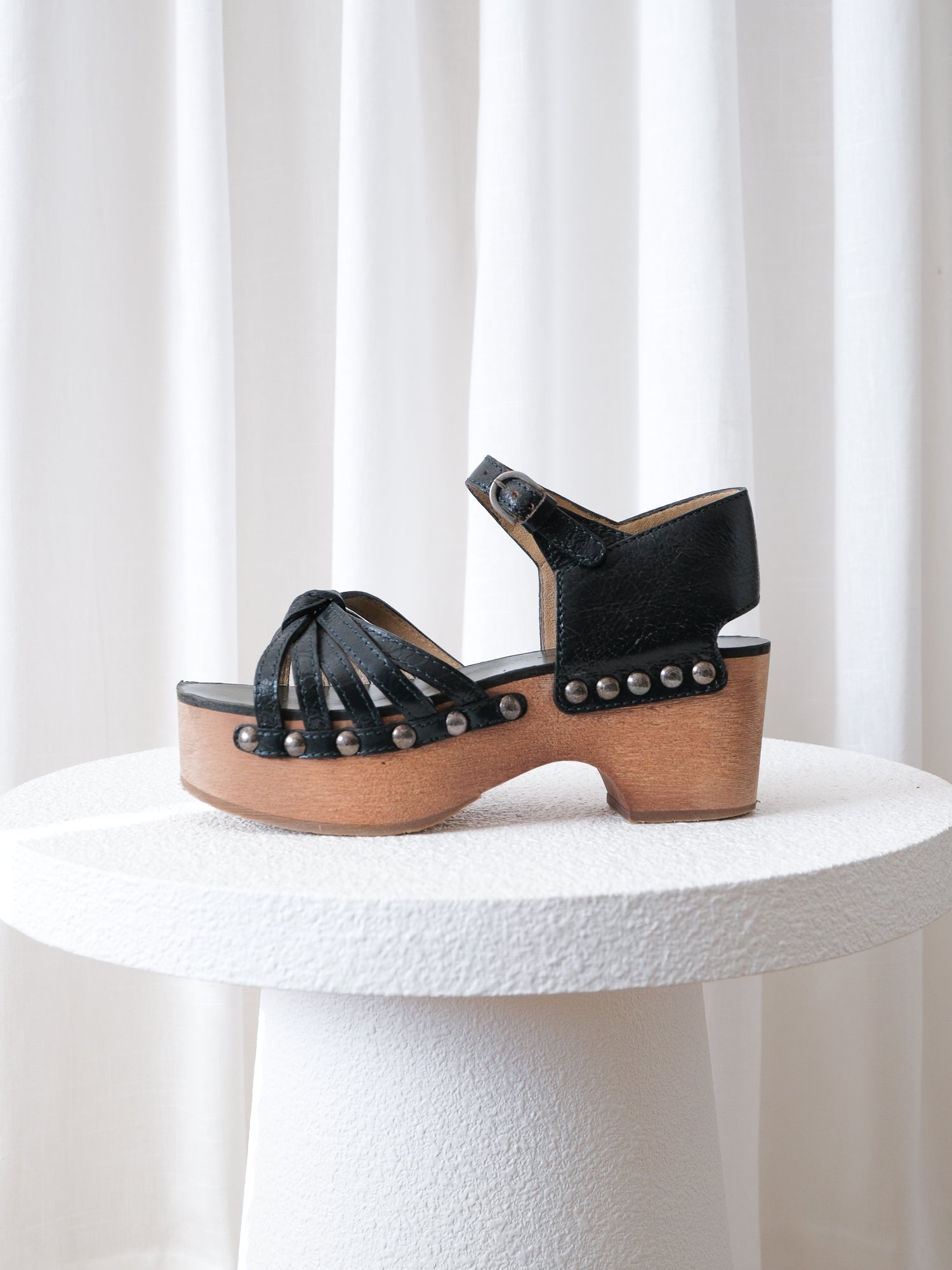 AW14 Strappy Platform Clog Sandals, Size 36