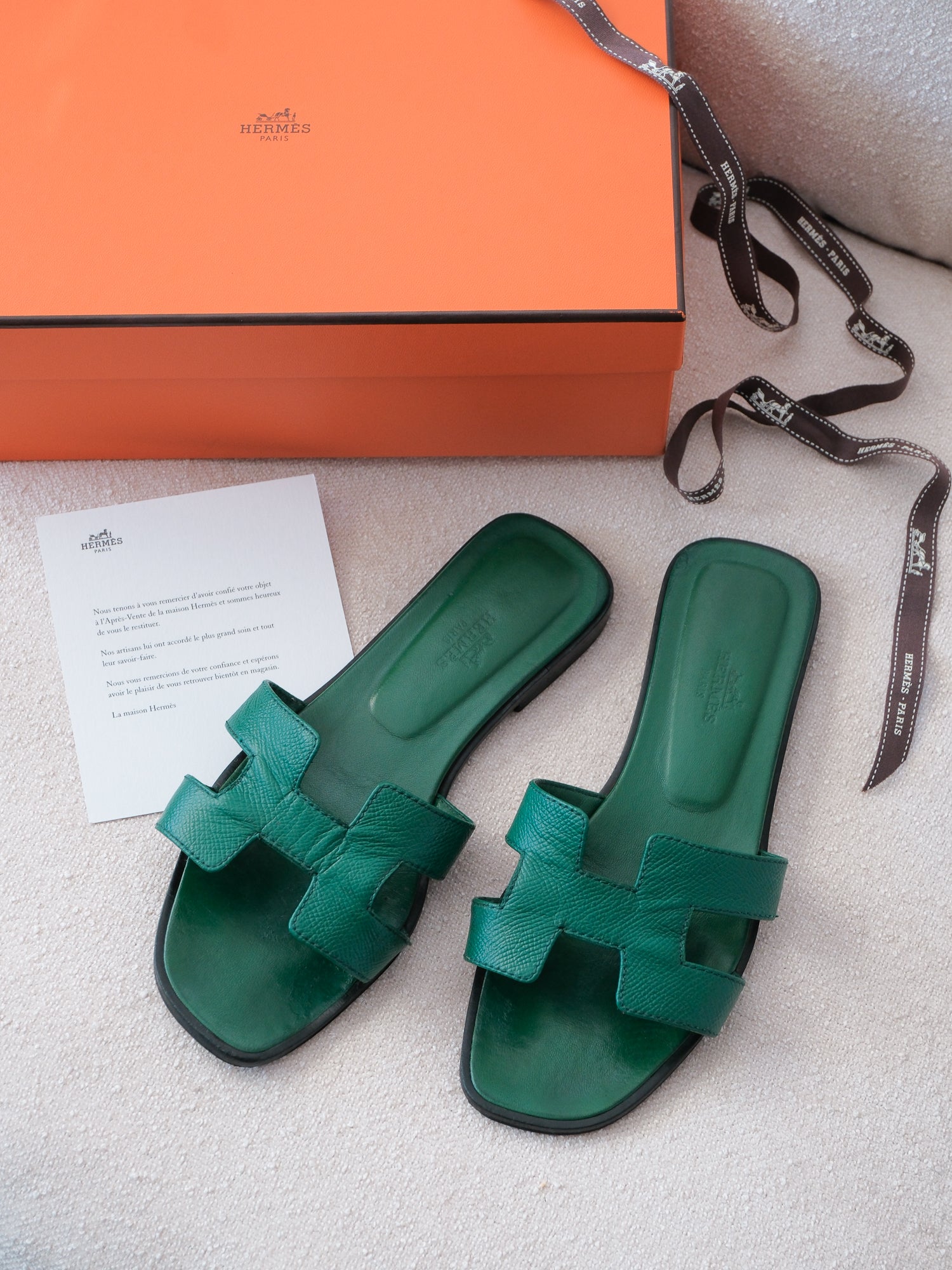'Oran' Veau Epsom Calfskin Leather Sandals, Size 36.5