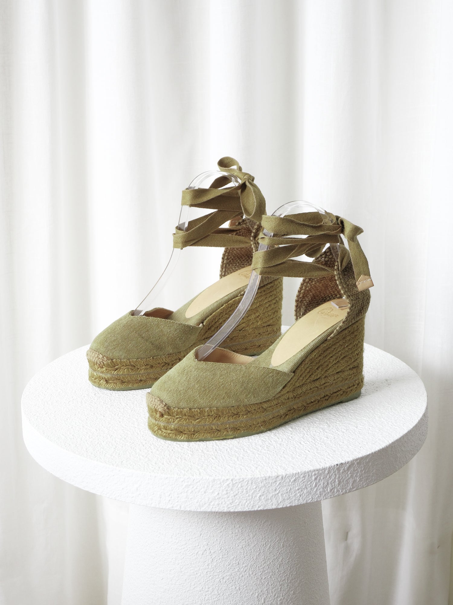 'Chiara 60' Wedge Espadrilles, Size IT 36