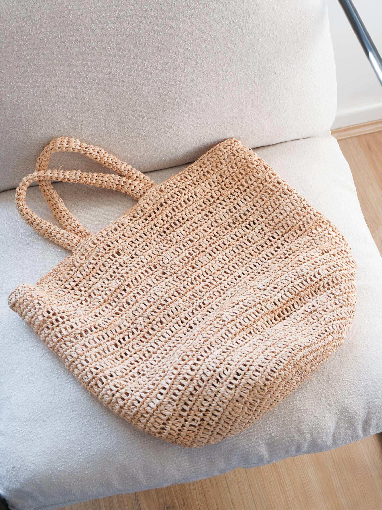 Woven Raffia Tote Bag