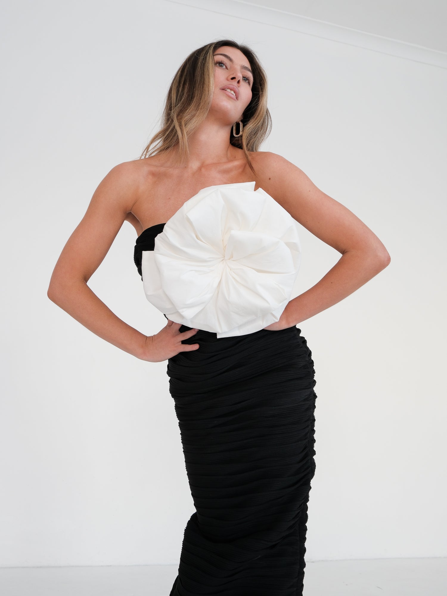 'Evana' Midi Dress, Size AU 8