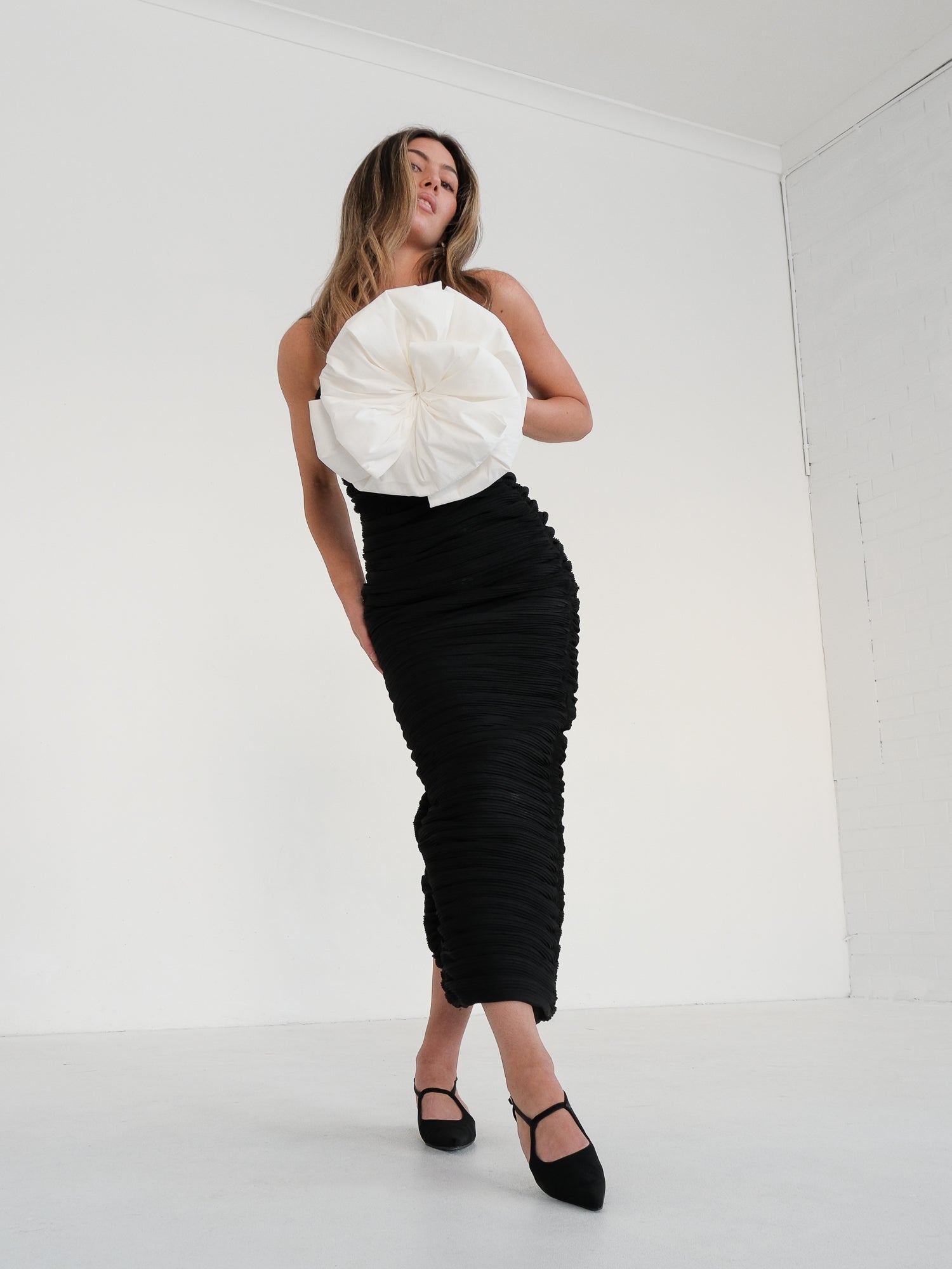'Evana' Midi Dress, Size AU 8