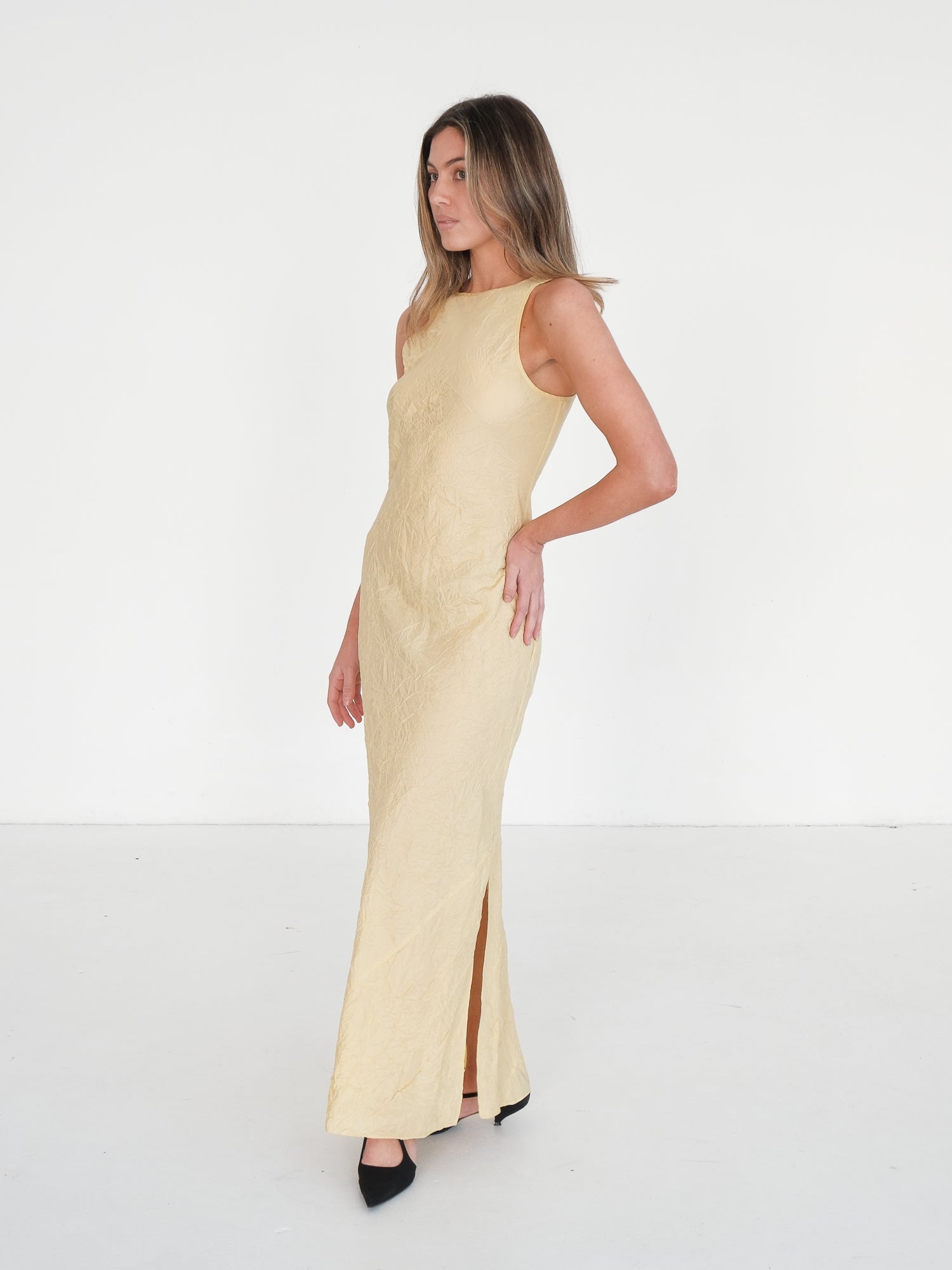'Maev' Silk Slip Maxi Dress, Size 1 | AU 8