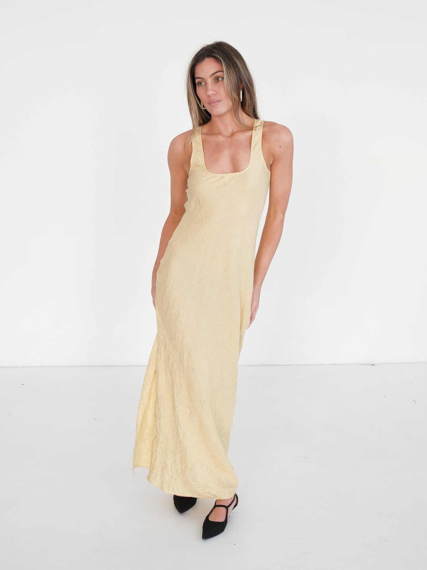 'Maev' Silk Slip Maxi Dress, Size 1 | AU 8