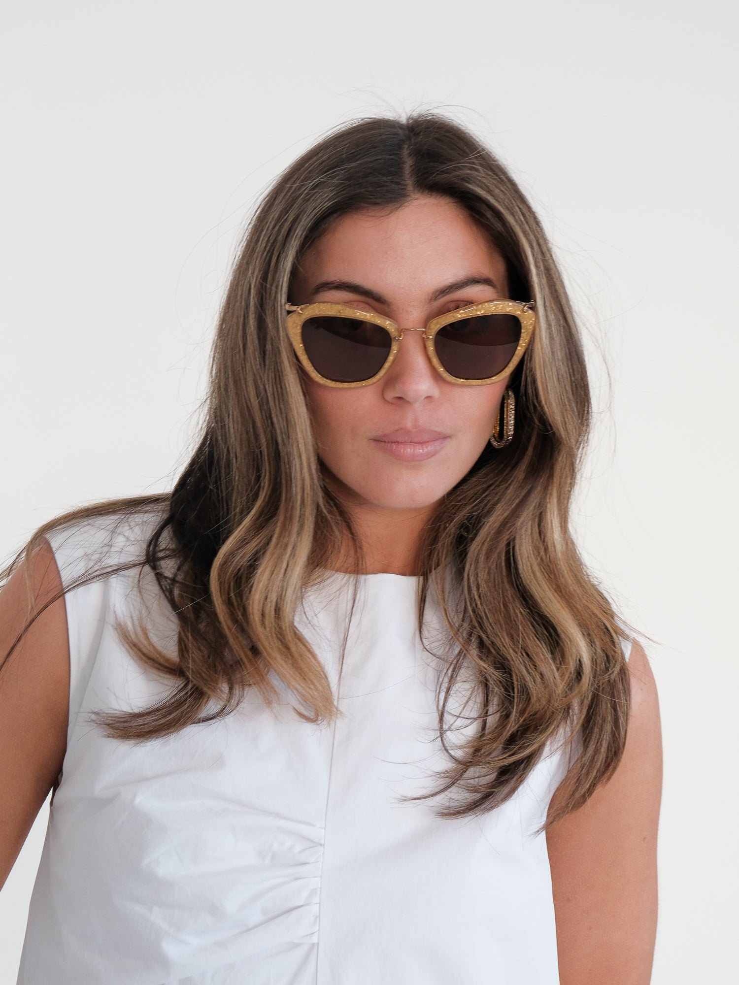 SMU 10N Glitter Cat Eye Sunglasses