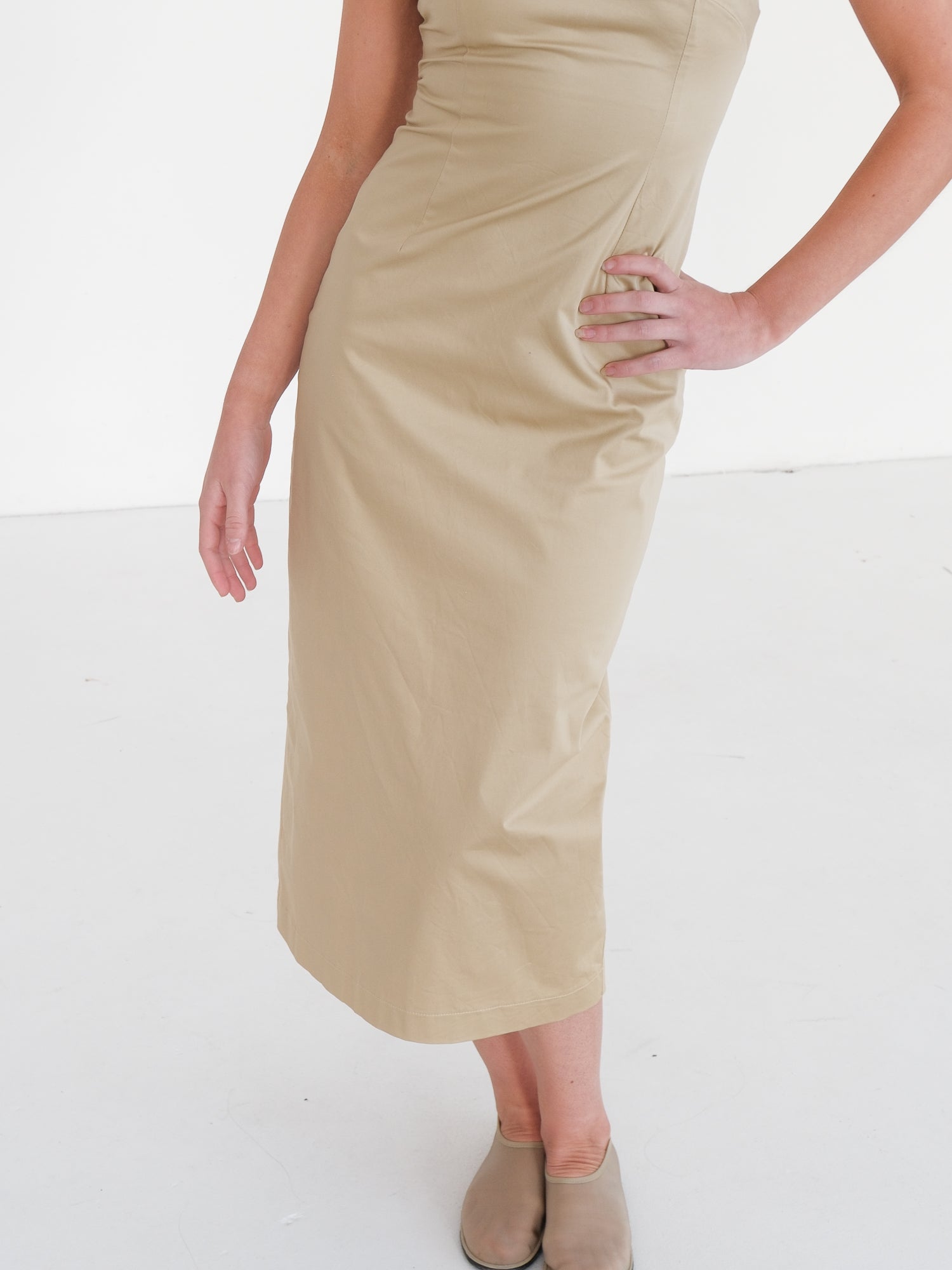 'Bonita' Strapless Midi Dress, Size AU 8