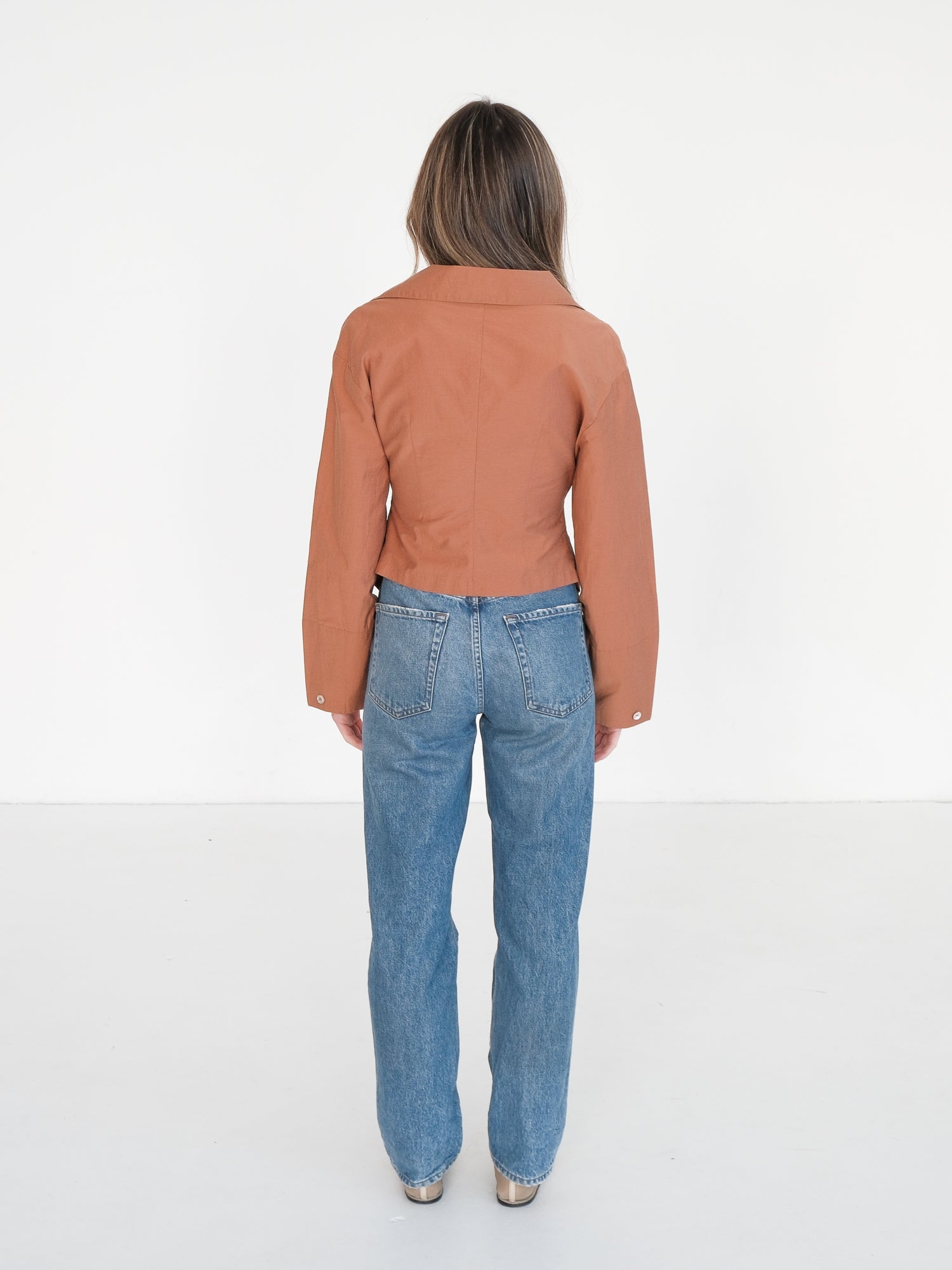 'Idris' Twist Front Shirt, Size S | AU 8