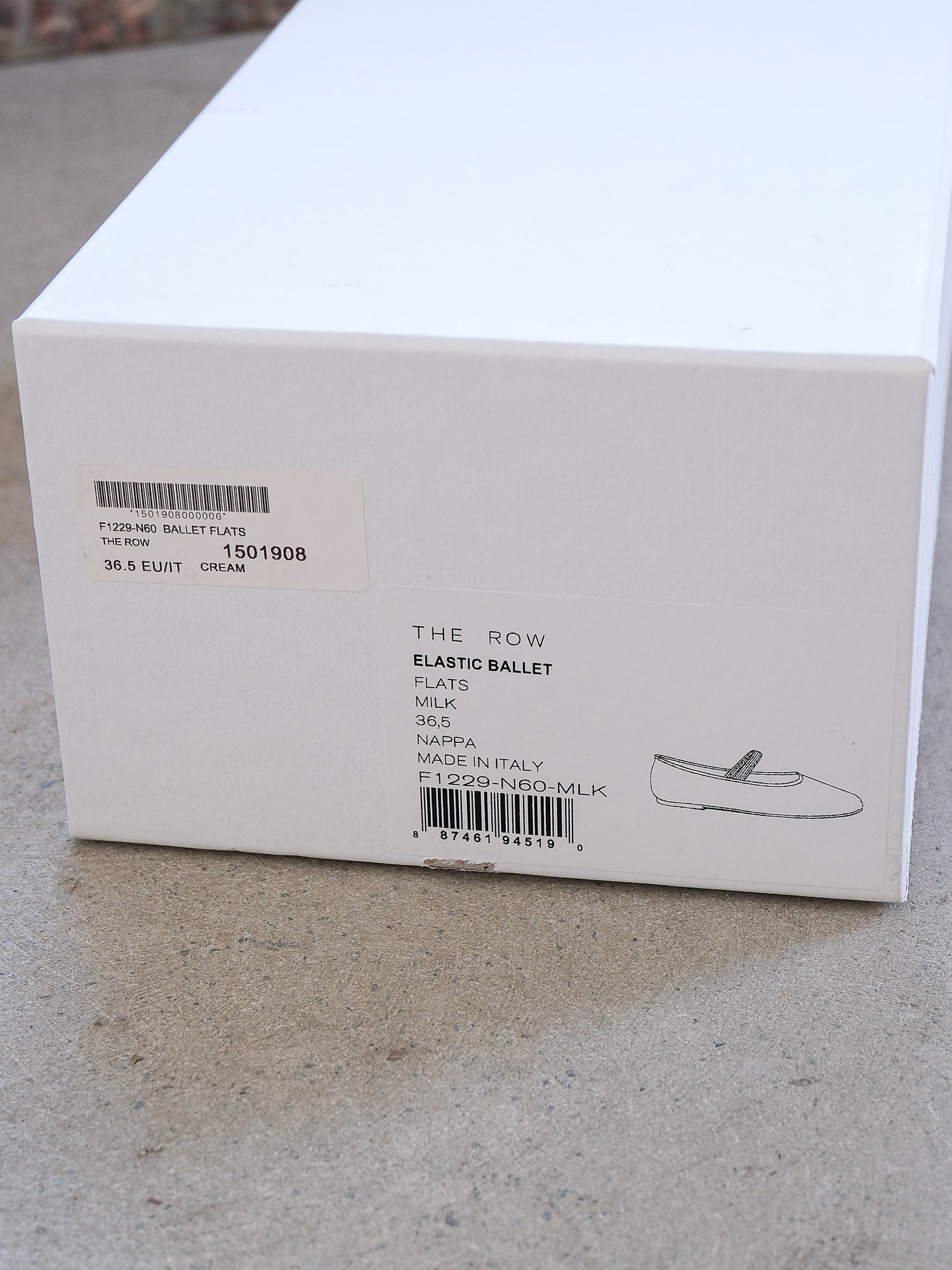 Elastic Ballet Slippers, Size 36.5