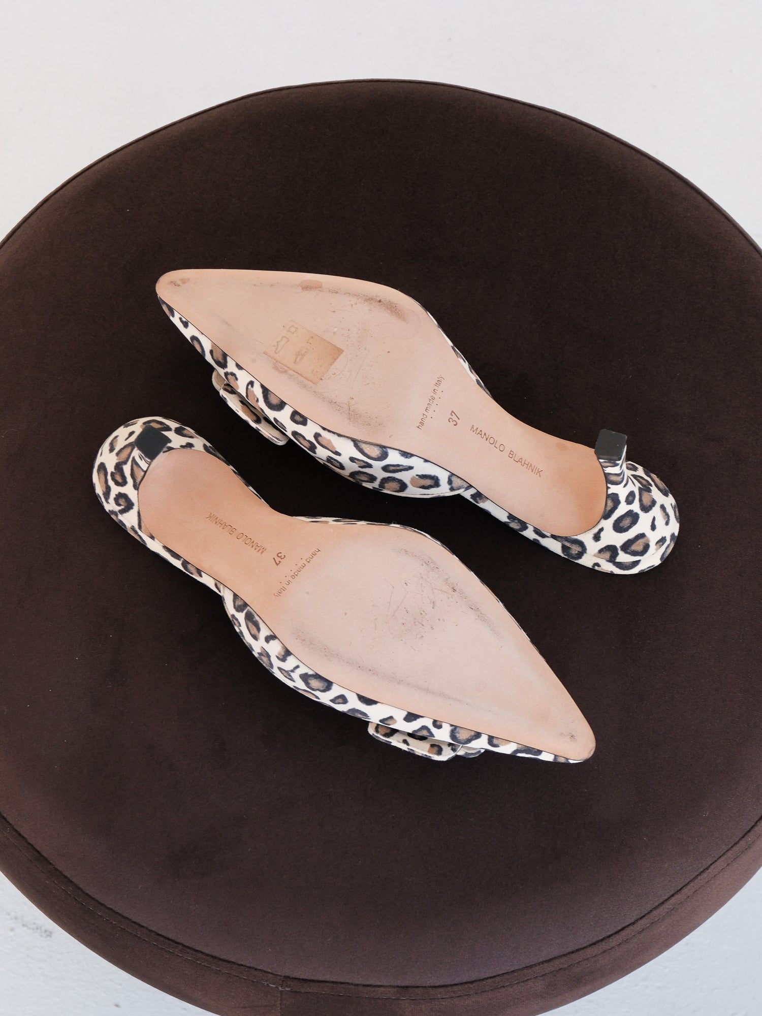 'Maysale' Leopard Suede Mules, Size 37