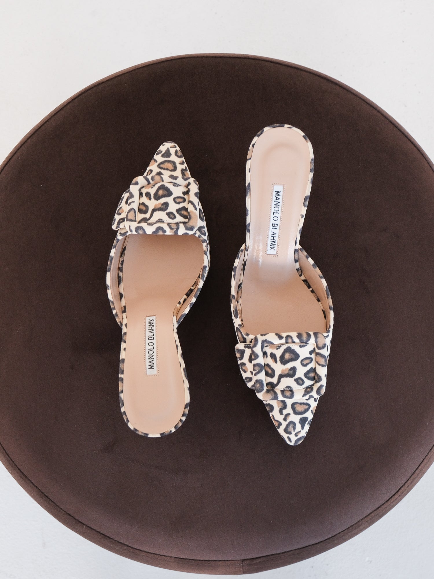 'Maysale' Leopard Suede Mules, Size 37