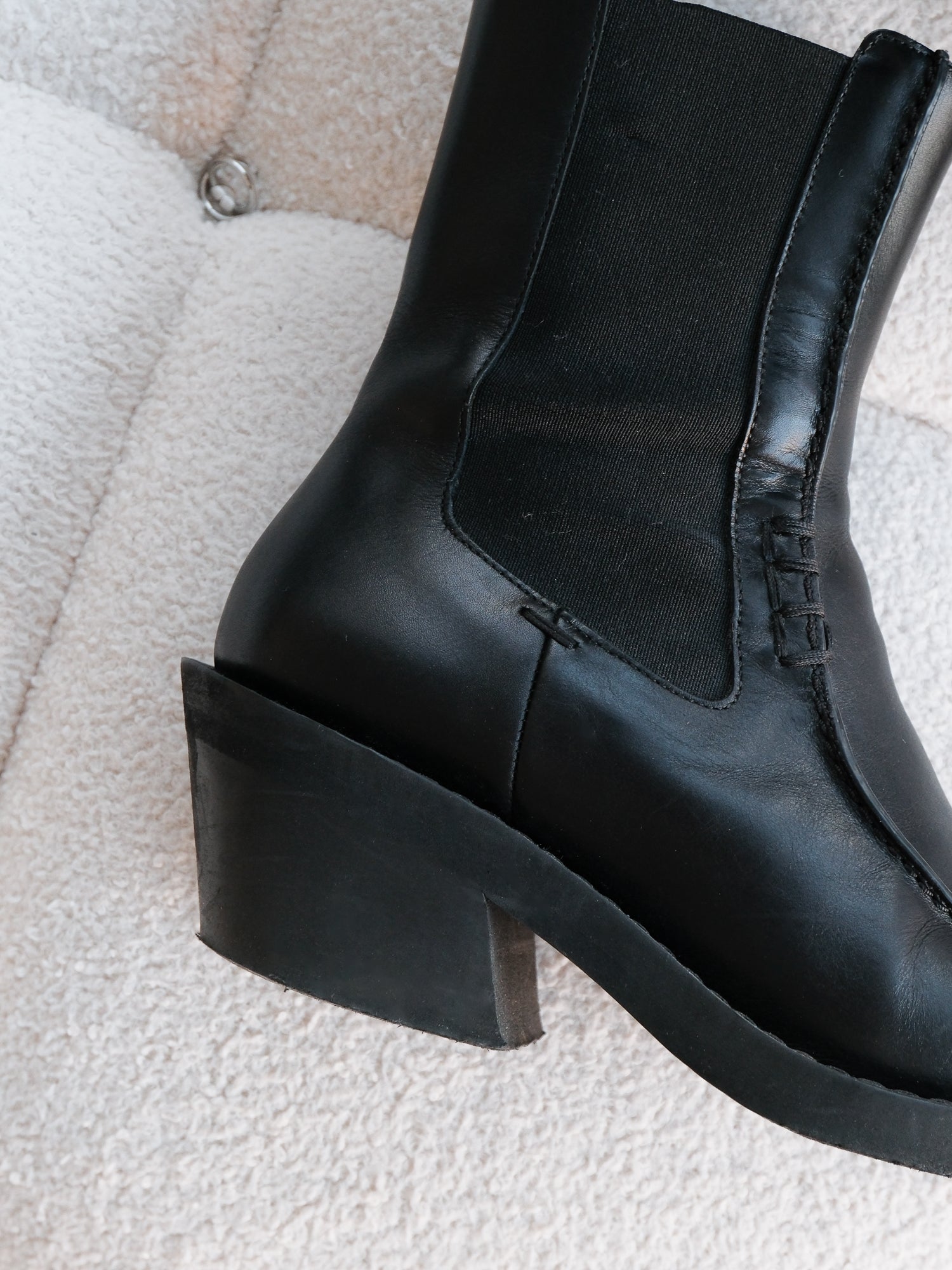'Charleston' Ankle Leather Boots, Size IT 37