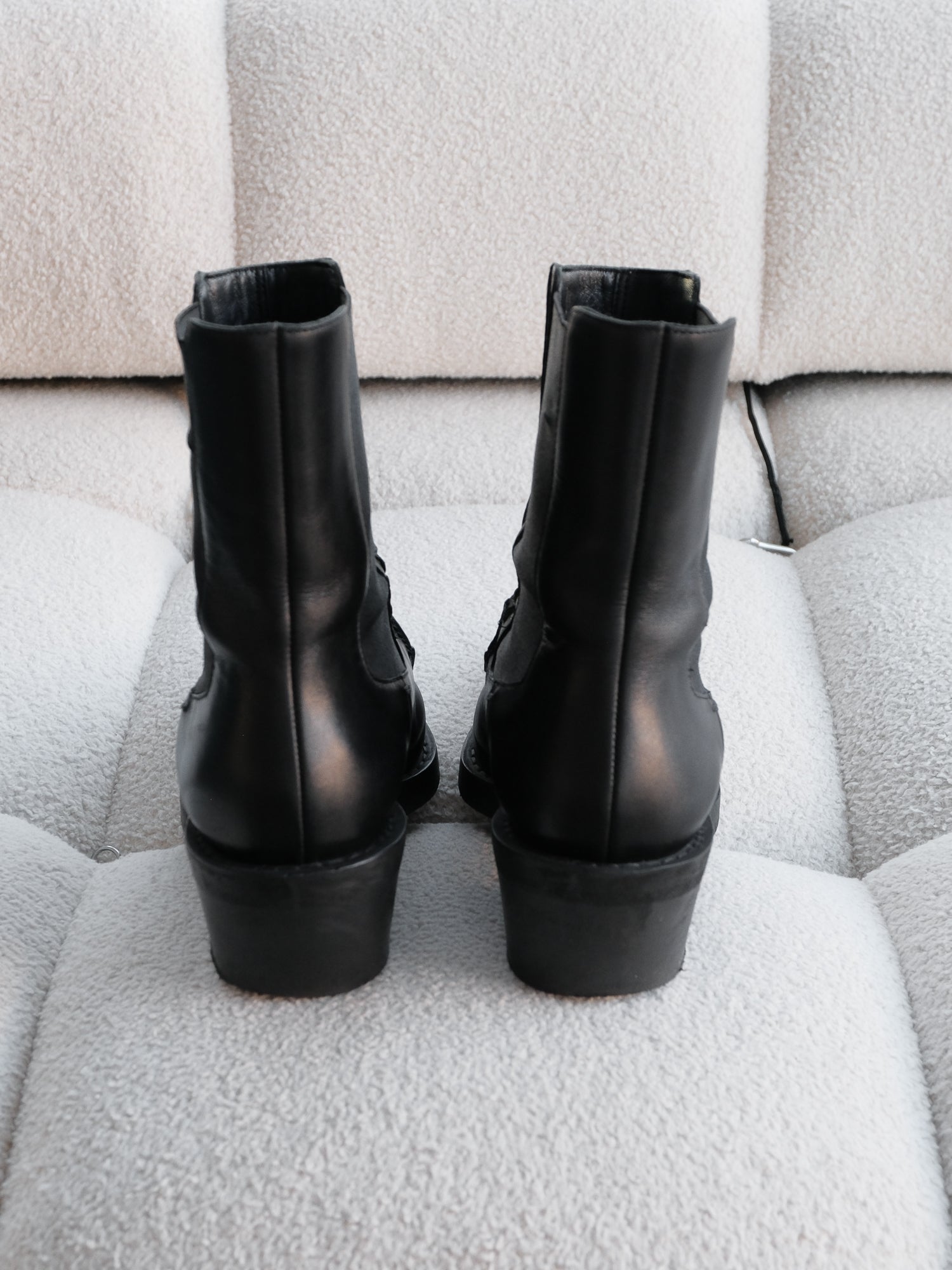 'Charleston' Ankle Leather Boots, Size IT 37