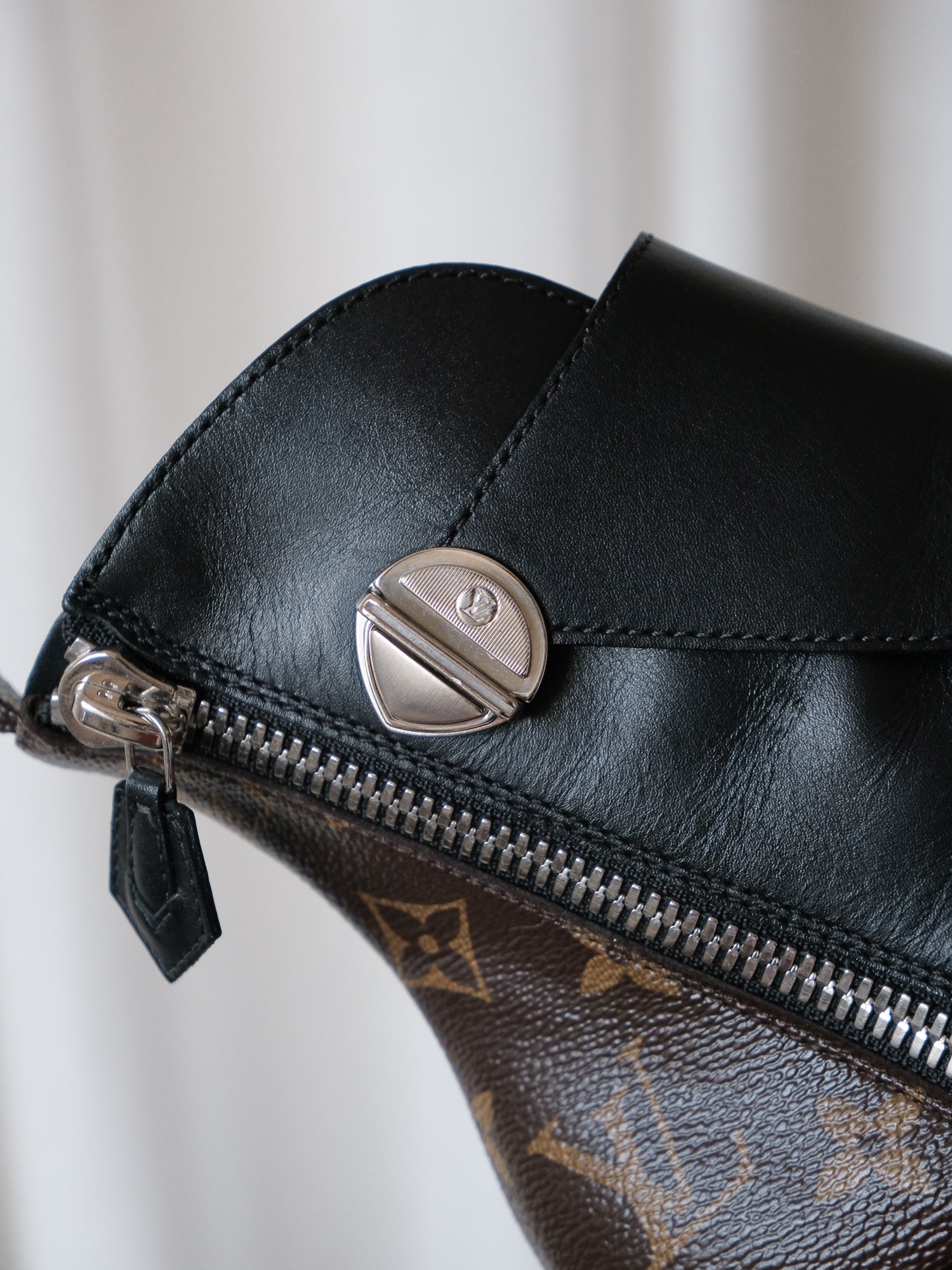 'Janet' Calfskin Monogram Ankle Boots, Size 37