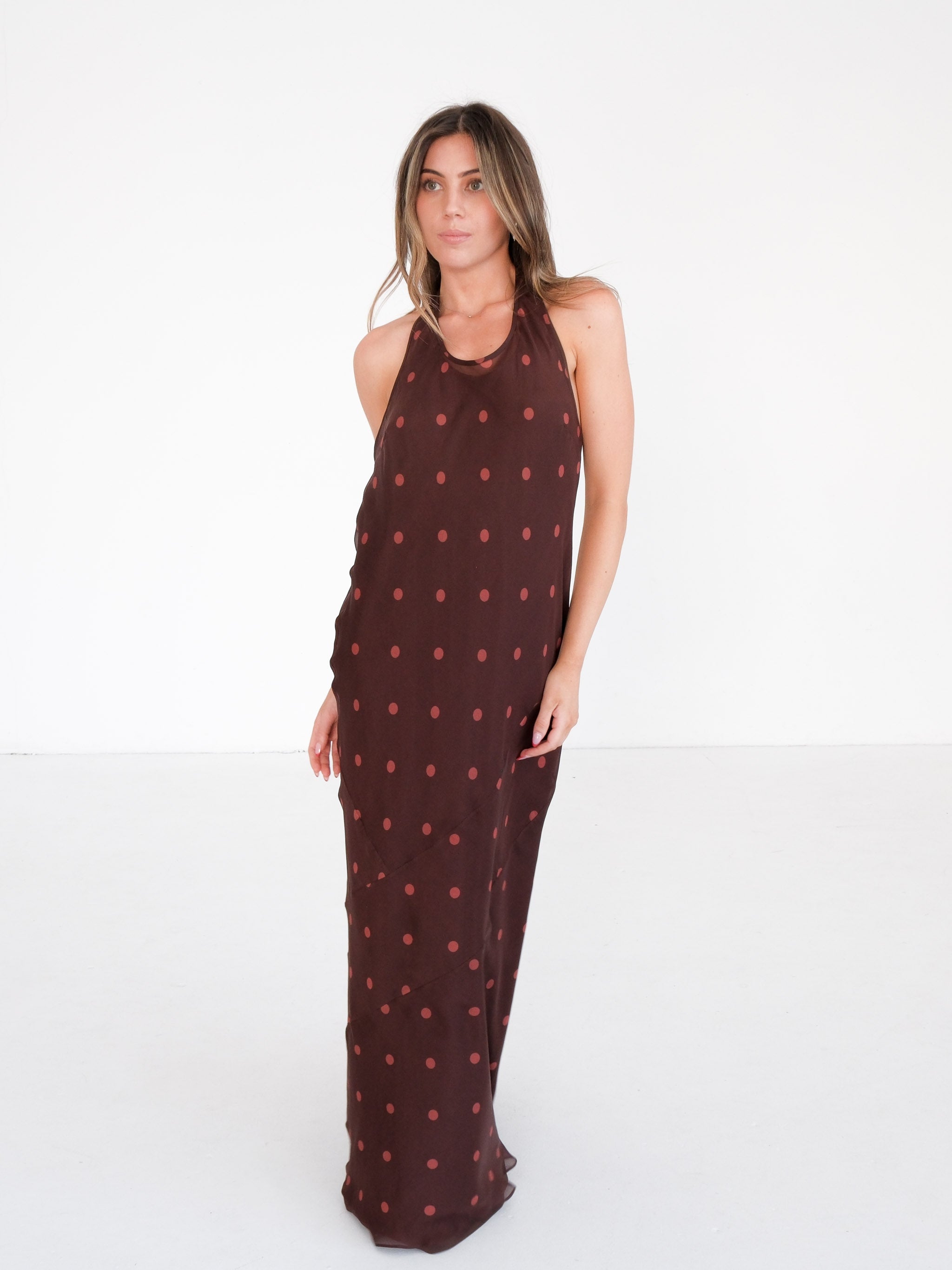 'Toni' Halter Dress, Size 4 | AU 14